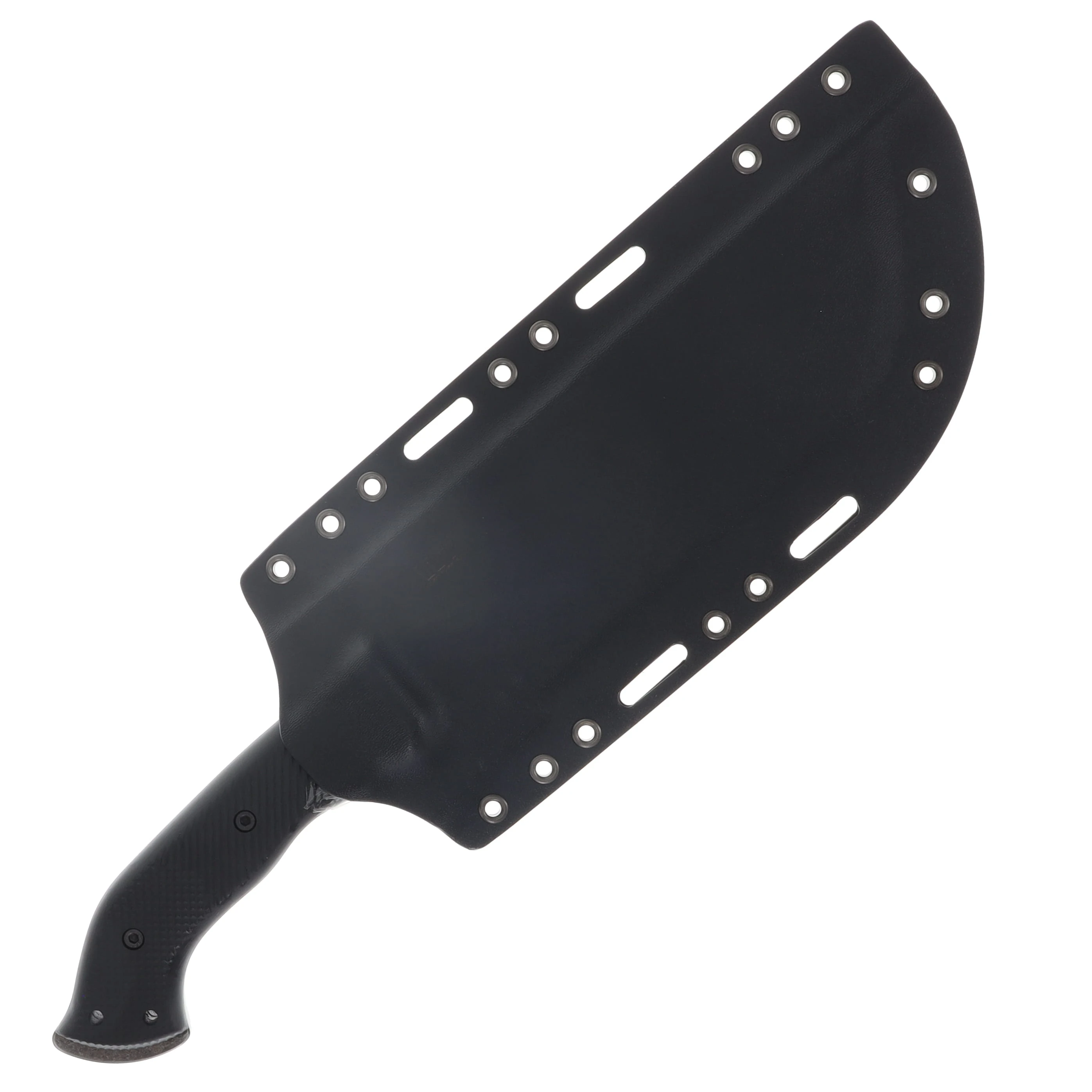 Work Tuff Gear Ares-C SK85 Hand Rub APO Rugged Black Textured G-10 Grip Black Kydex Sheath SK85-HRAPORBTG10GB View 6