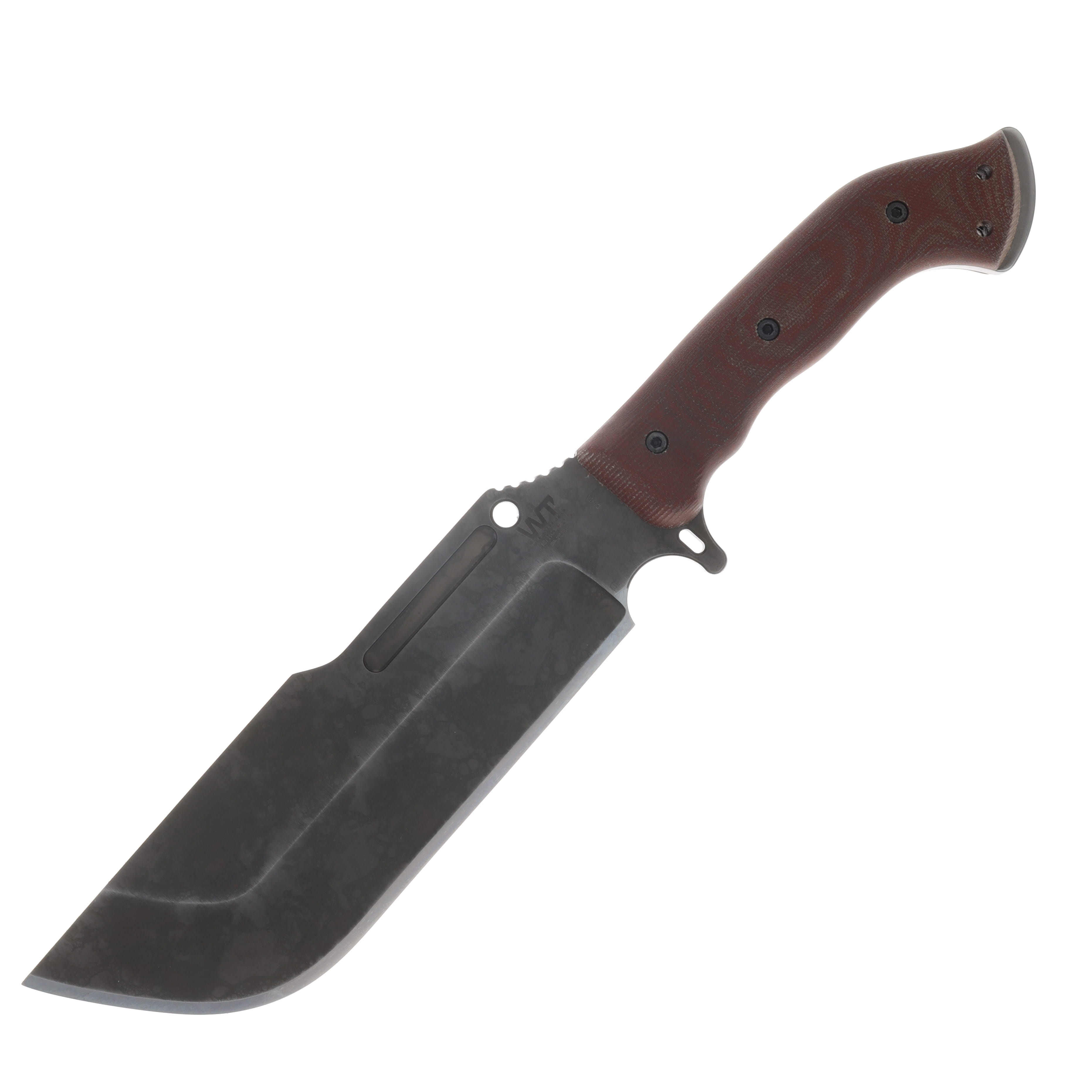 Work Tuff Gewar Ares-NC SK85 Hand Rub APO Natural Canvas Micarta Grip Black Kydex Sheath SK85-HRAPONCMGB View 4