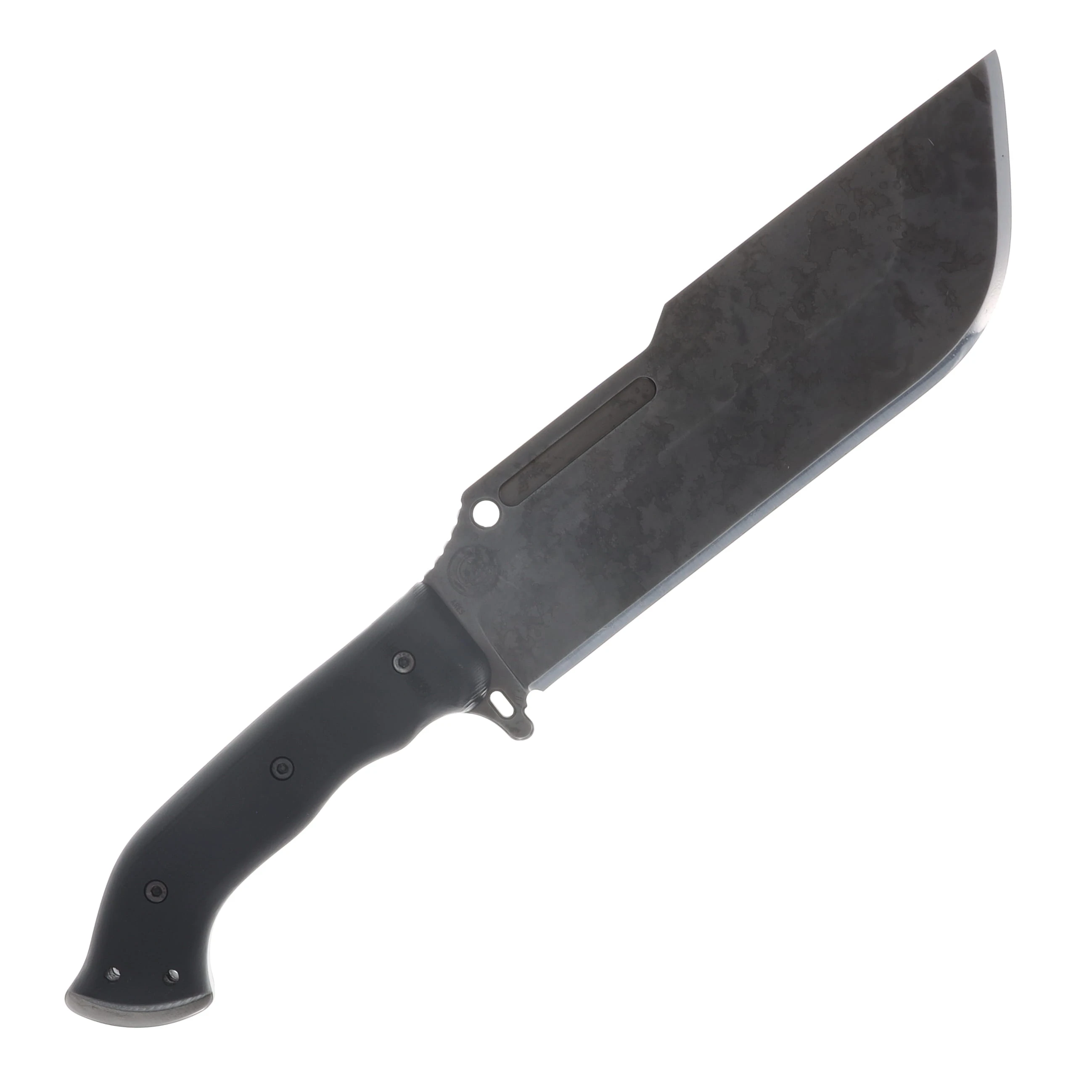 Work Tuff Gear Ares-NC SK85 Hand Rub APO Black Smooth Textured G-10 Grip Black Kydex Sheath SK85-HRAPOBSTG10GB View 3