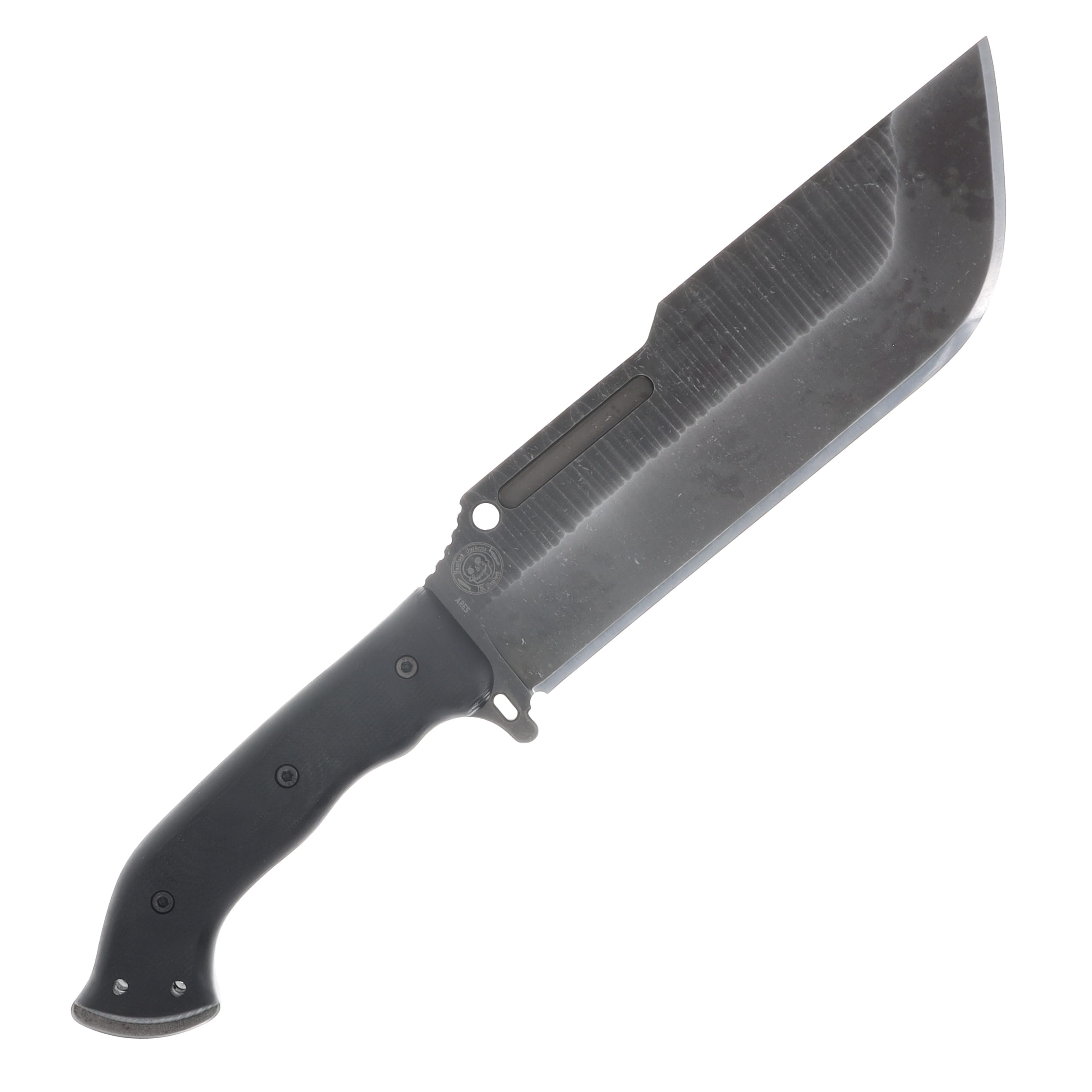 Work Tuff Gear Ares-NC SK85 APO Rugged Black Smooth Textured G-10 Grip Black Kydex Sheath SK85-APORBSTG10GB View 4