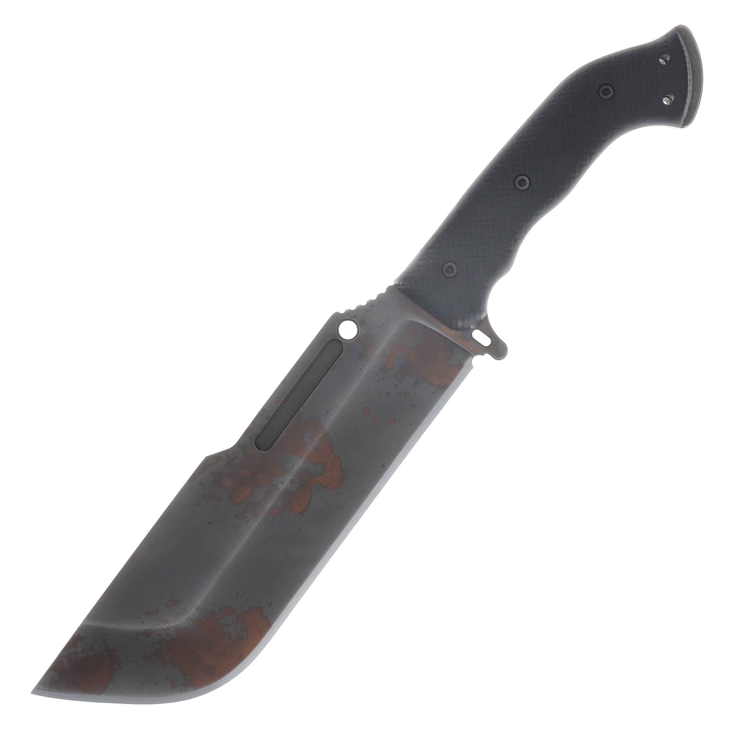 Work Tuff Gear Ares-NC SK85 Copper Washed Black Textured G-10 Grip Black Kydex Sheath SK85-CWBTG10GB View 3