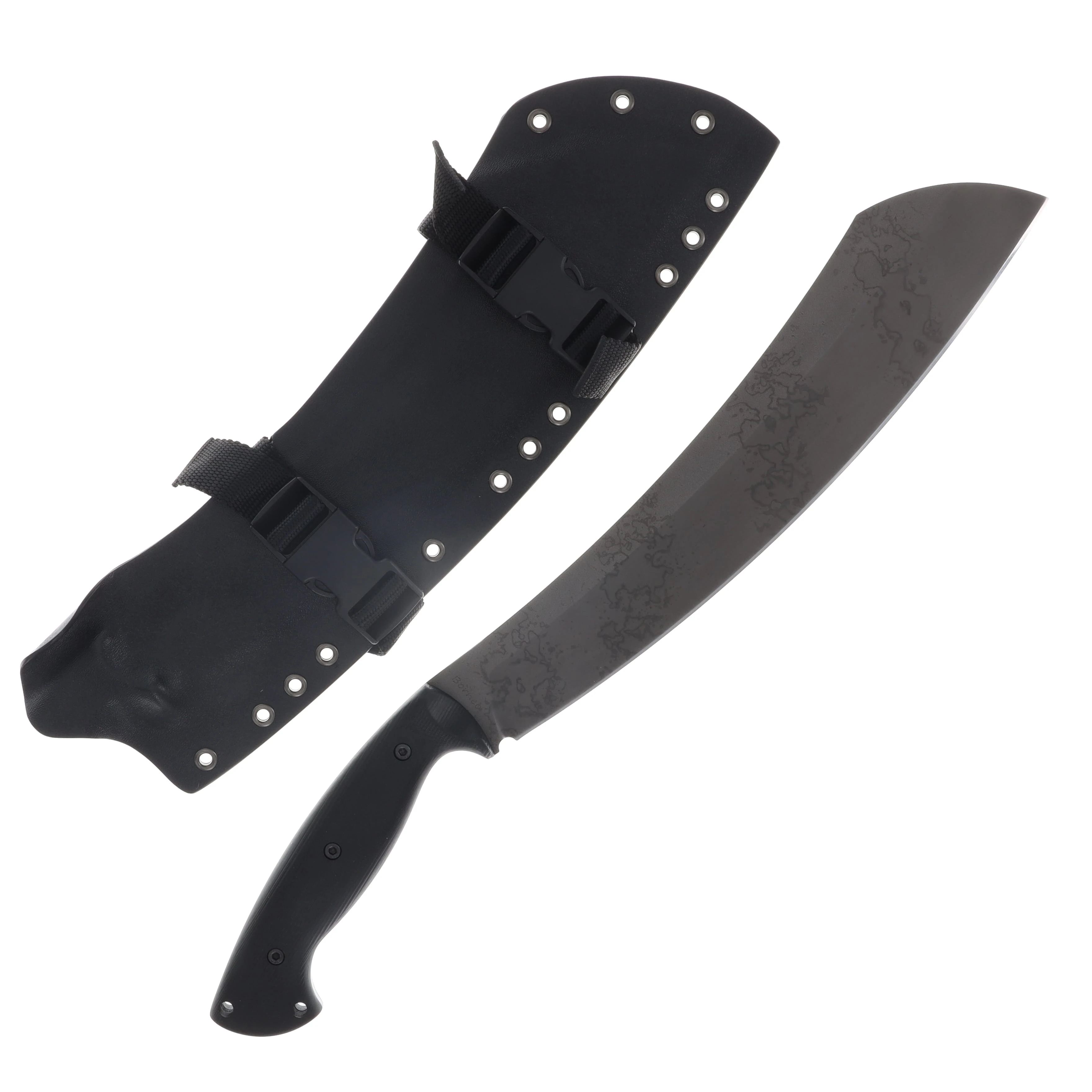 Work Tuff Gear Boreno K329 Hand Rub APO Black G-10 Grip Black Kydex Sheath K329-HRAPOBG10GB View 2