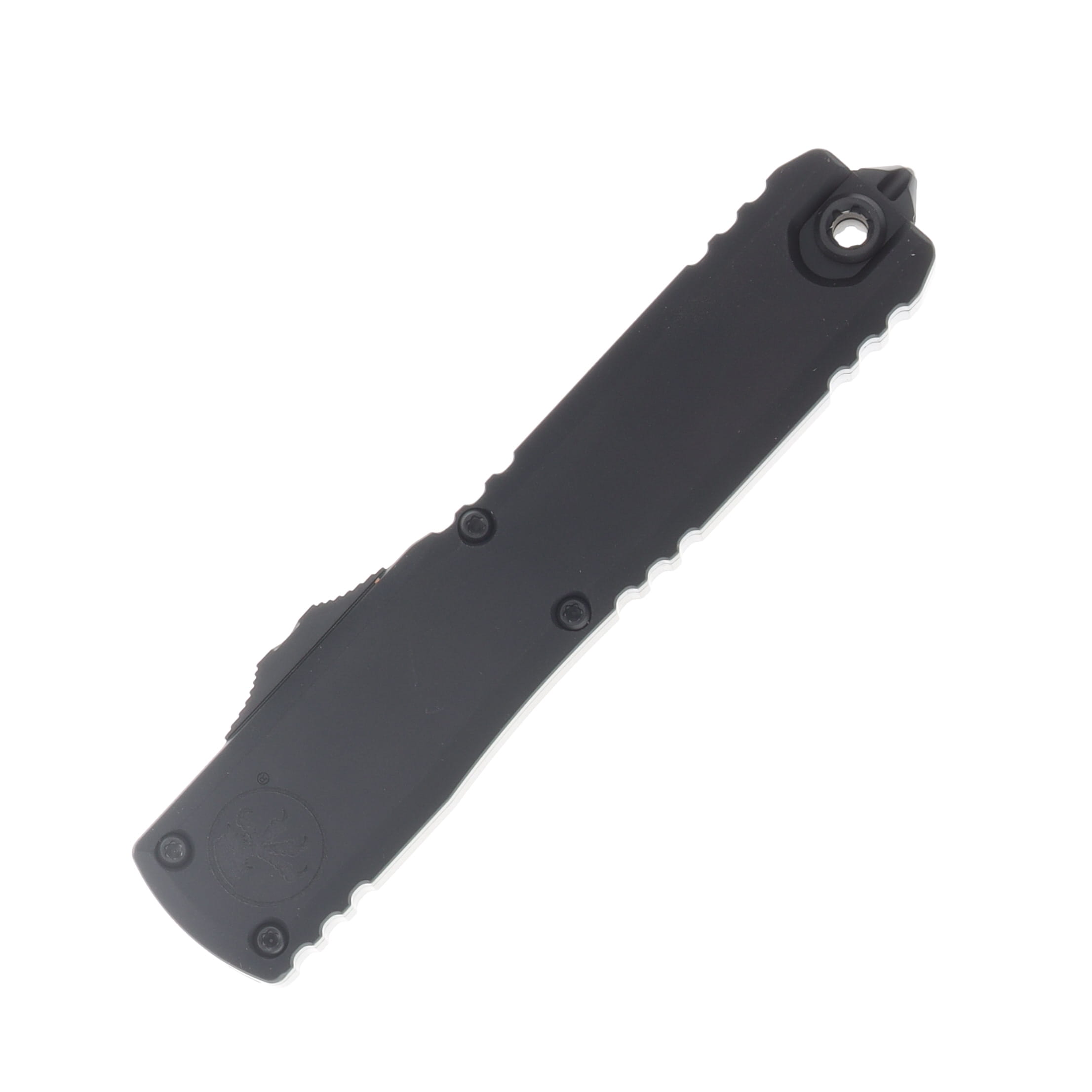 Microtech Ultratech GEN III ZBP OTF Auto D/E Black Full Serrate Tactical AUMT11223T View 3