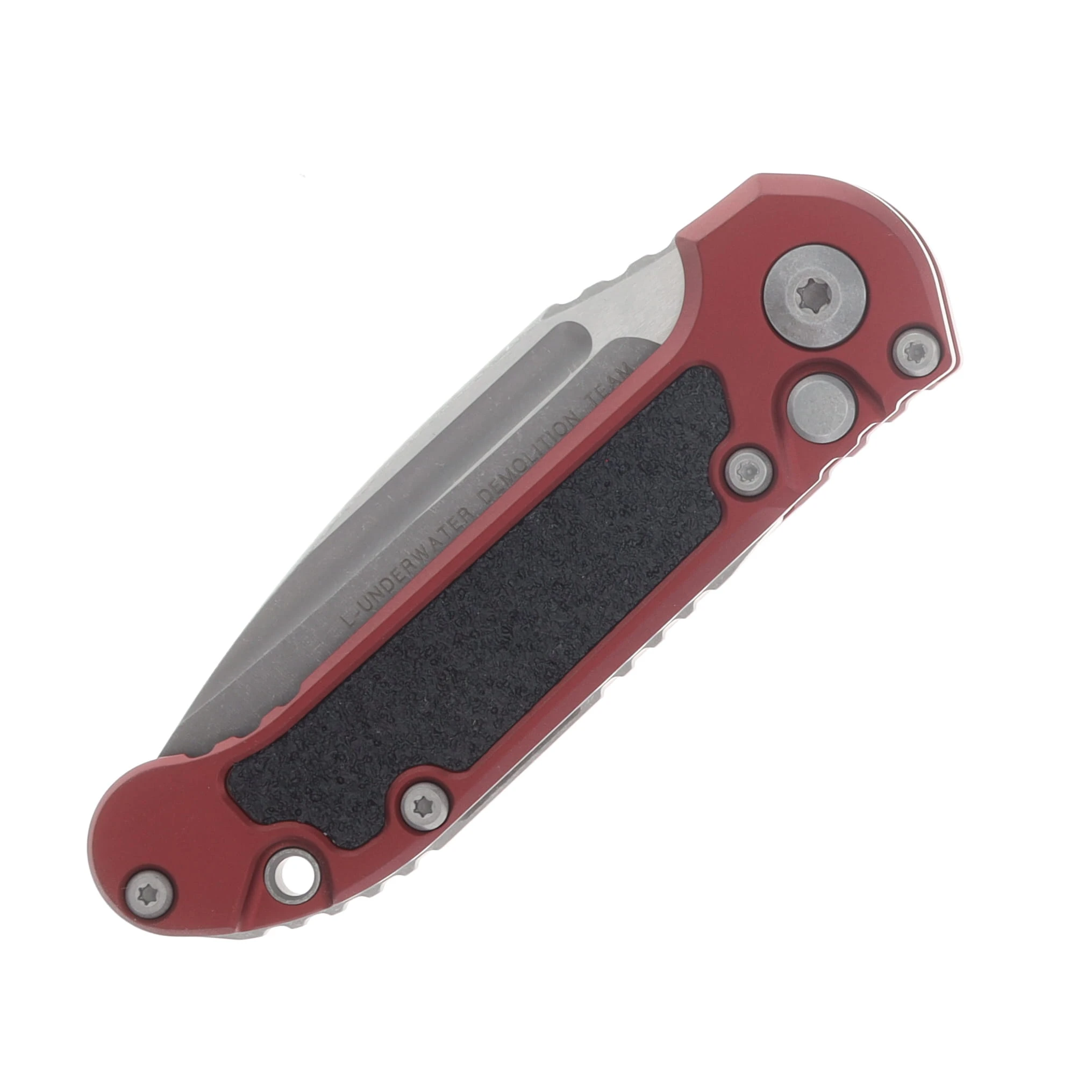 Microtech LUDT GEN III OTS Auto S/E Apocalyptic Standard Merlot AUMT113510APMR View 3