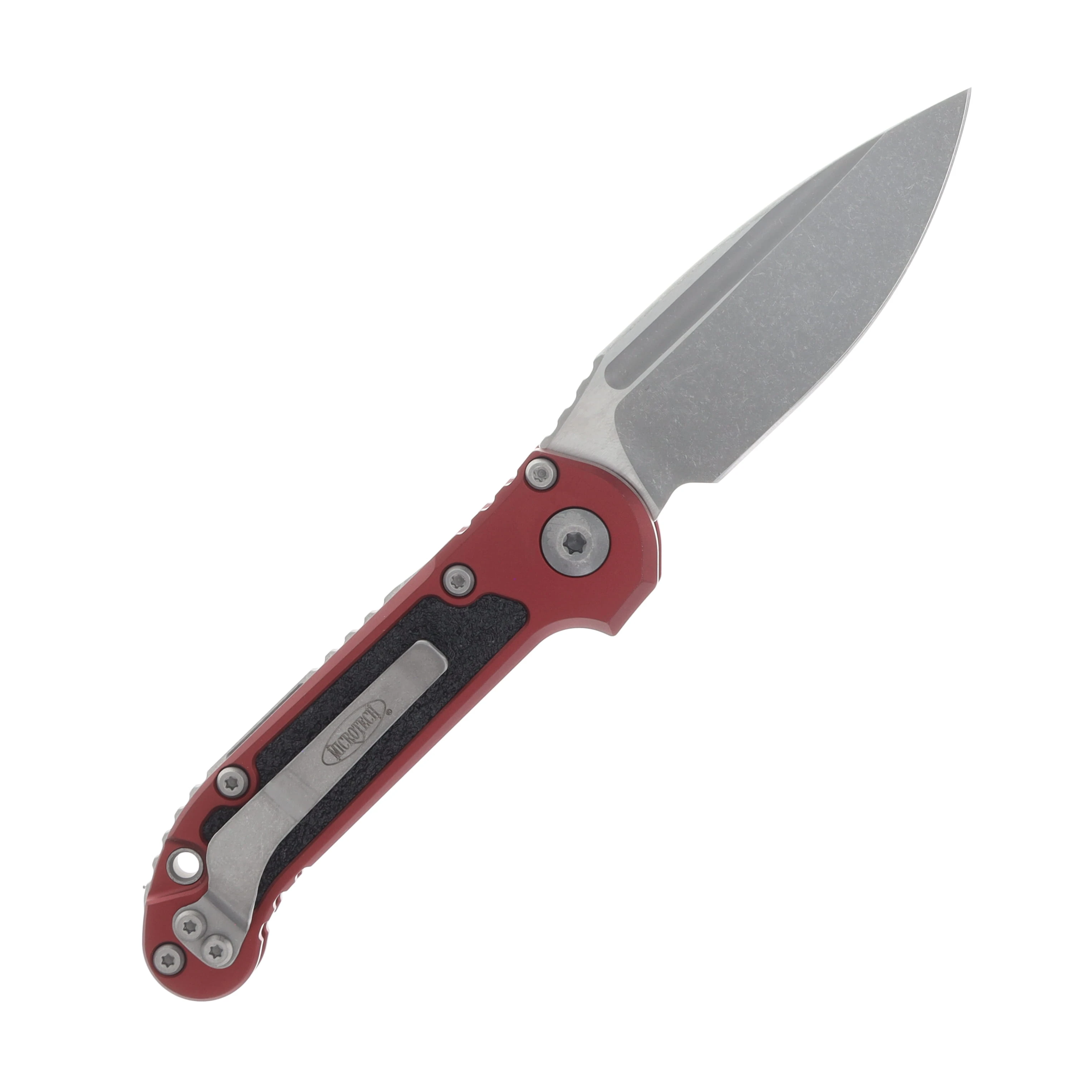Microtech LUDT GEN III OTS Auto S/E Apocalyptic Standard Merlot AUMT113510APMR View 2