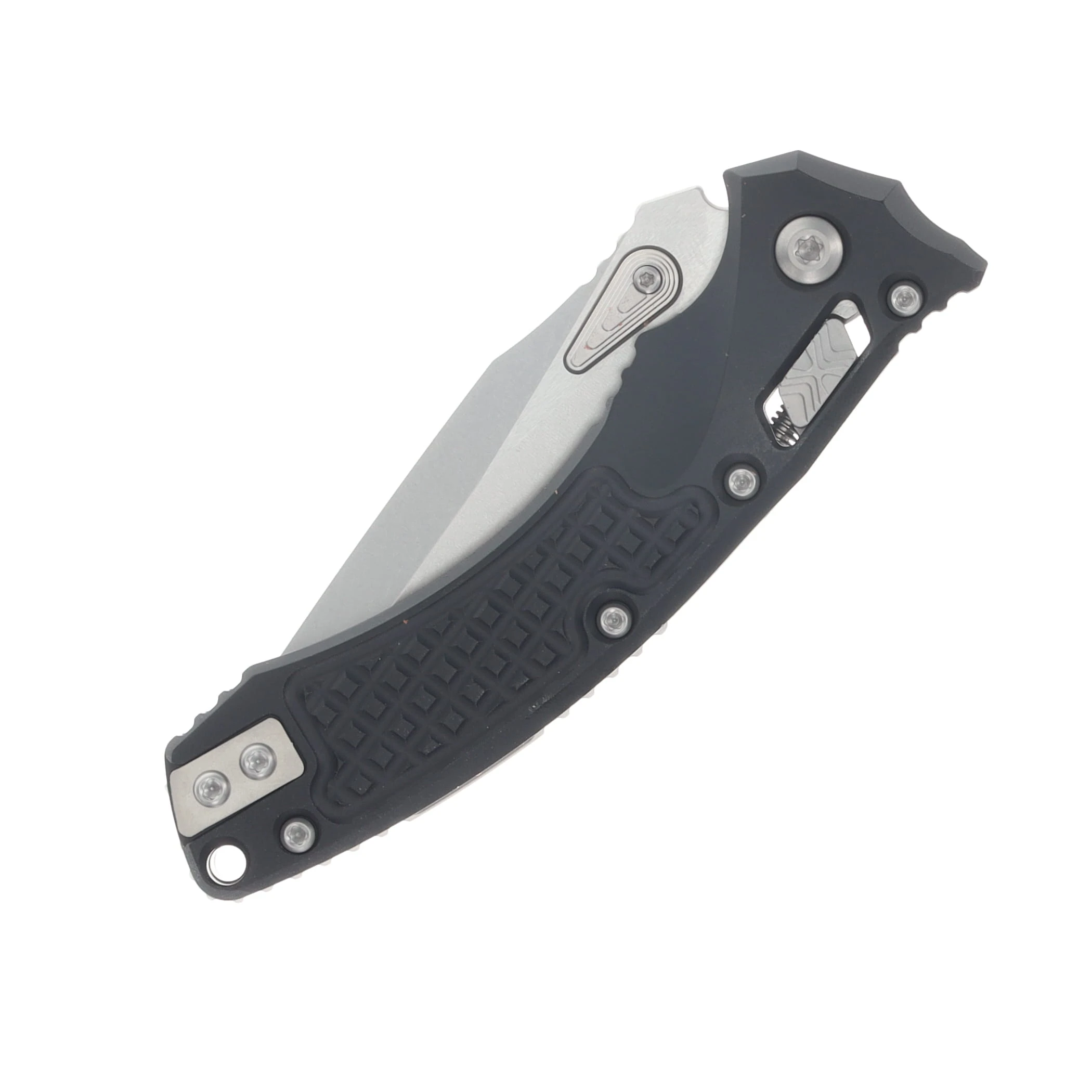 Microtech Amphibian Mini RAM-LOK Folding Knife Stonewash Frag Black MT137MRL10FR View 5
