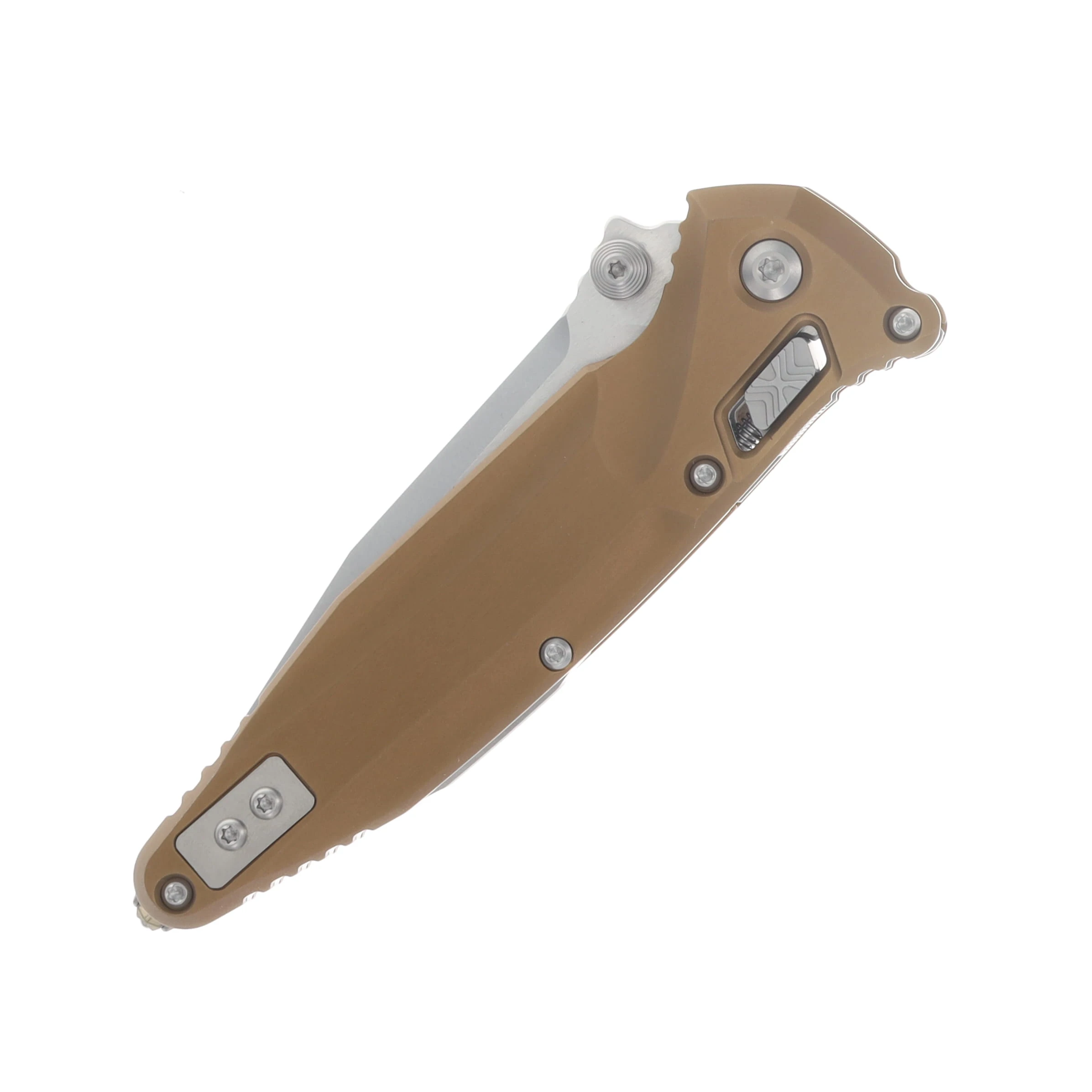 Microtech Socom Delta RAM-LOK Folding Knife Stonewash Standard Tan MT159RL10TA View 5