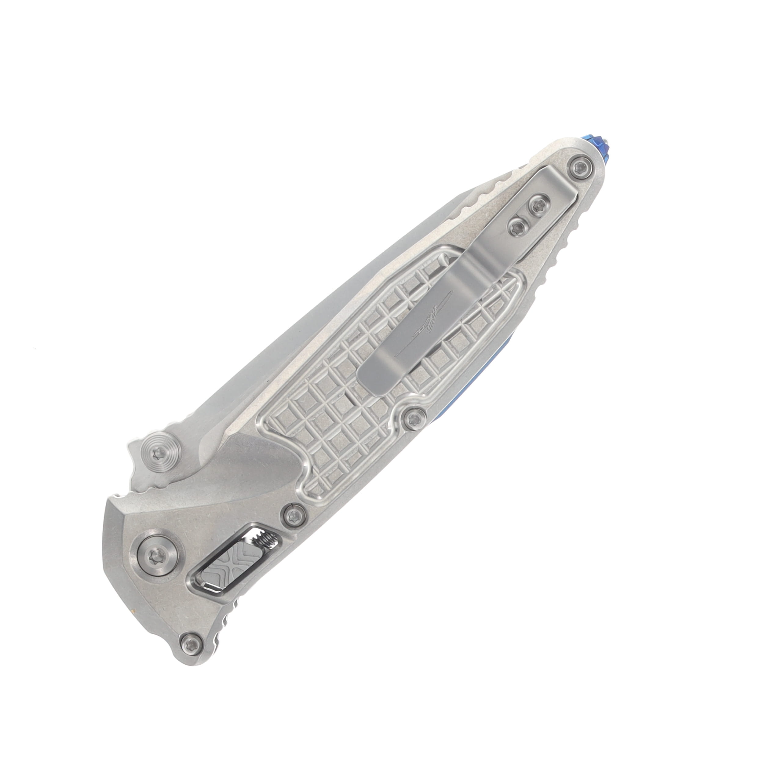 Microtech Socom RAM-LOK Tanto Marfione Select Blue Frag Knife MT161RL10FRMS3 View 6