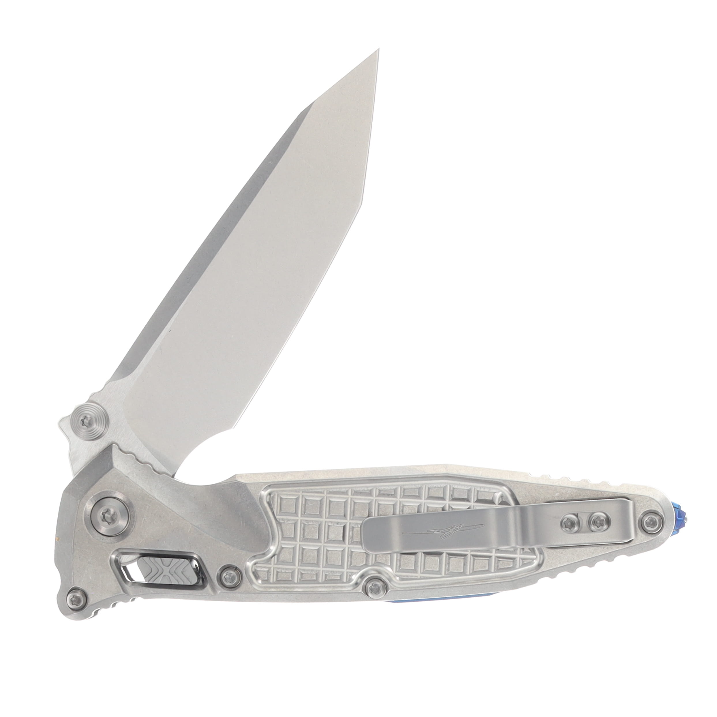 Microtech Socom RAM-LOK Tanto Marfione Select Blue Frag Knife MT161RL10FRMS3 View 4