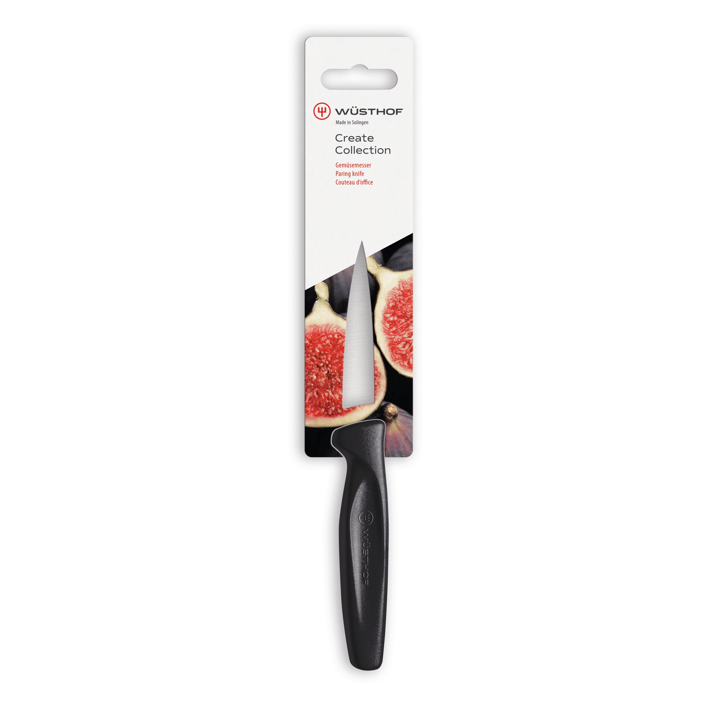 Wüsthof Create Collection Spear Point Paring Knife - Black 1145300208 View 1