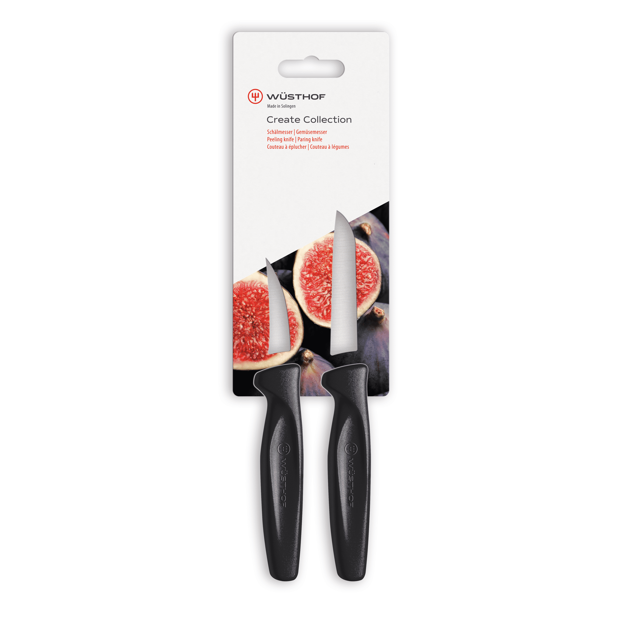 Wüsthof Create Collection 2-Pc Paring and Peeling Knife Set - Black 1145360102 View 1