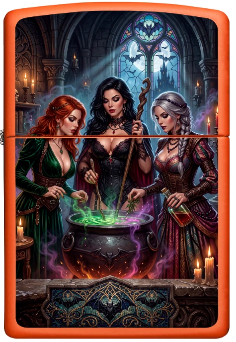 Zippo SMKW Exclusive Halloween 2026 Three Witches Lighter ZPH427256 View 1
