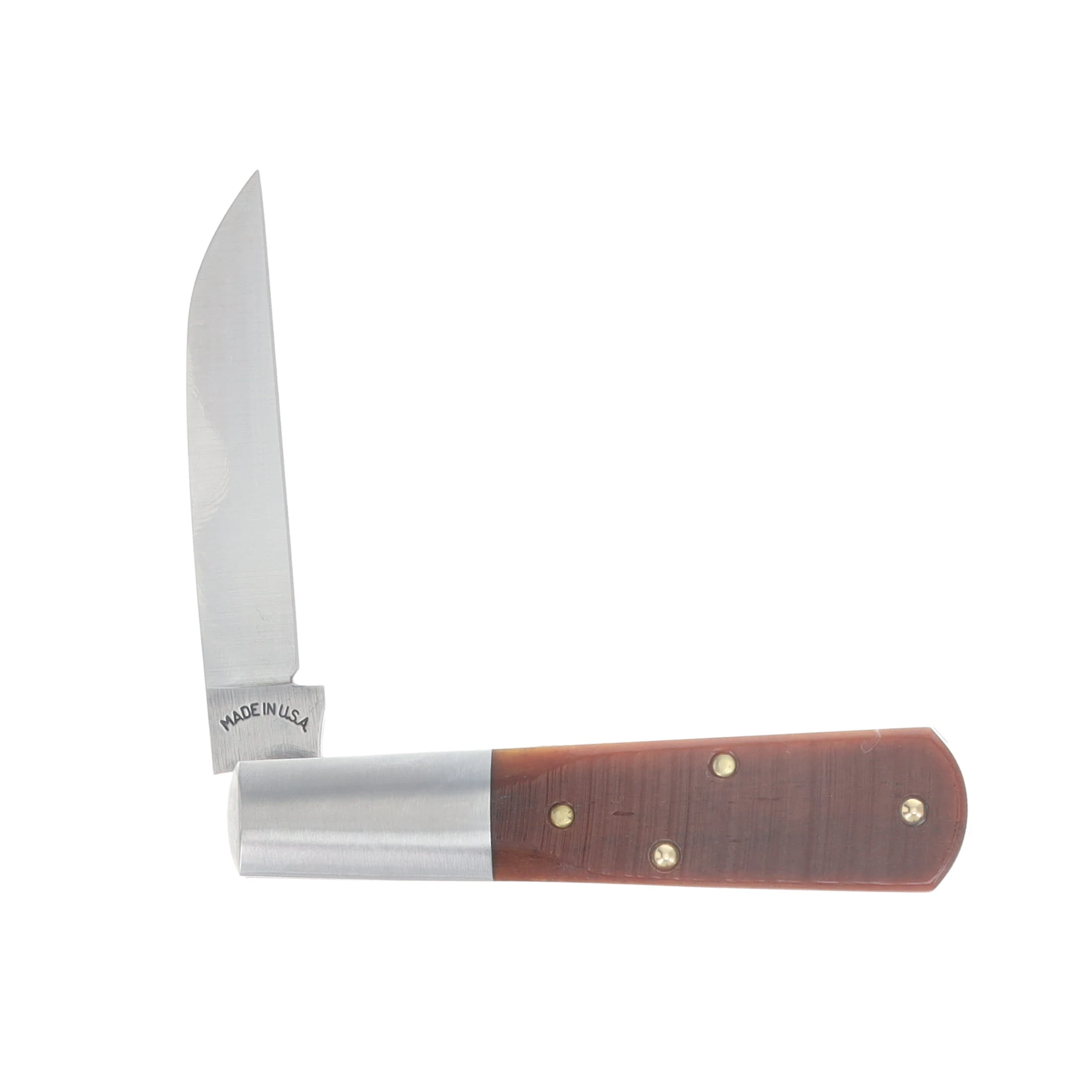 New York Knife Co. Mattewan Wharncliffe Appaloosa Sawcut Bone Folding Knife NYKM1506W-ASC View 4