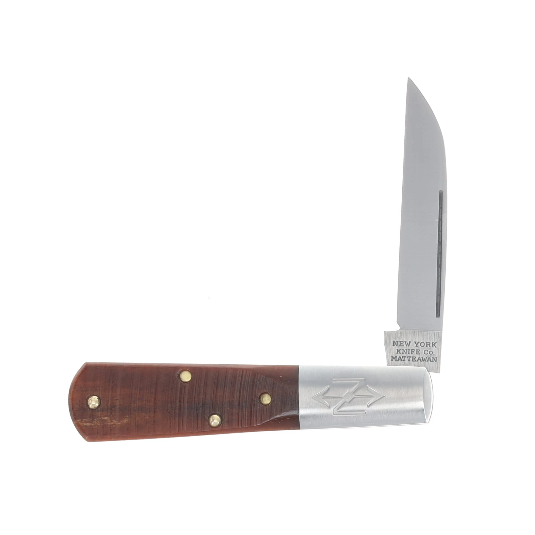 New York Knife Co. Mattewan Wharncliffe Appaloosa Sawcut Bone Folding Knife NYKM1506W-ASC View 3