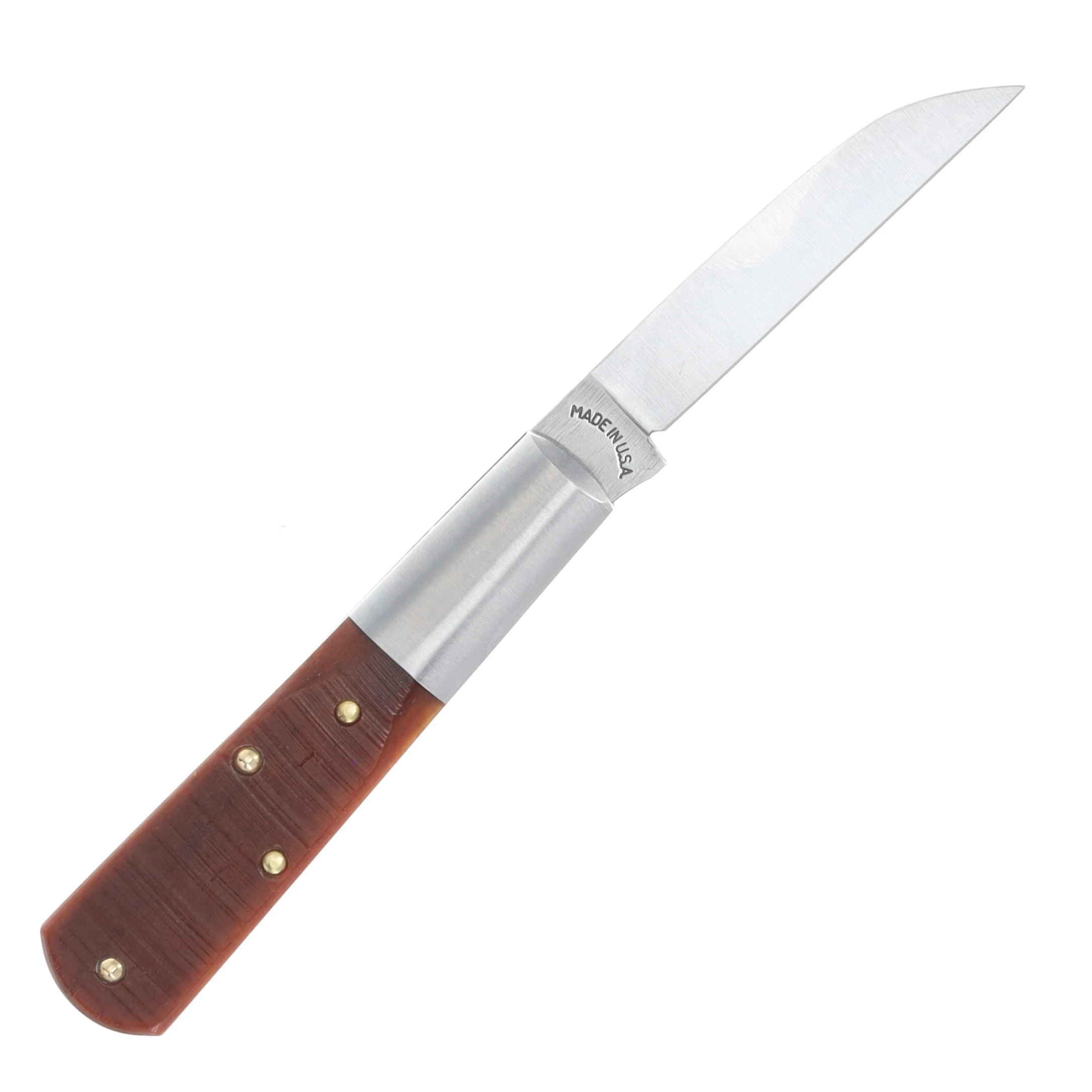 New York Knife Co. Mattewan Wharncliffe Appaloosa Sawcut Bone Folding Knife NYKM1506W-ASC View 2
