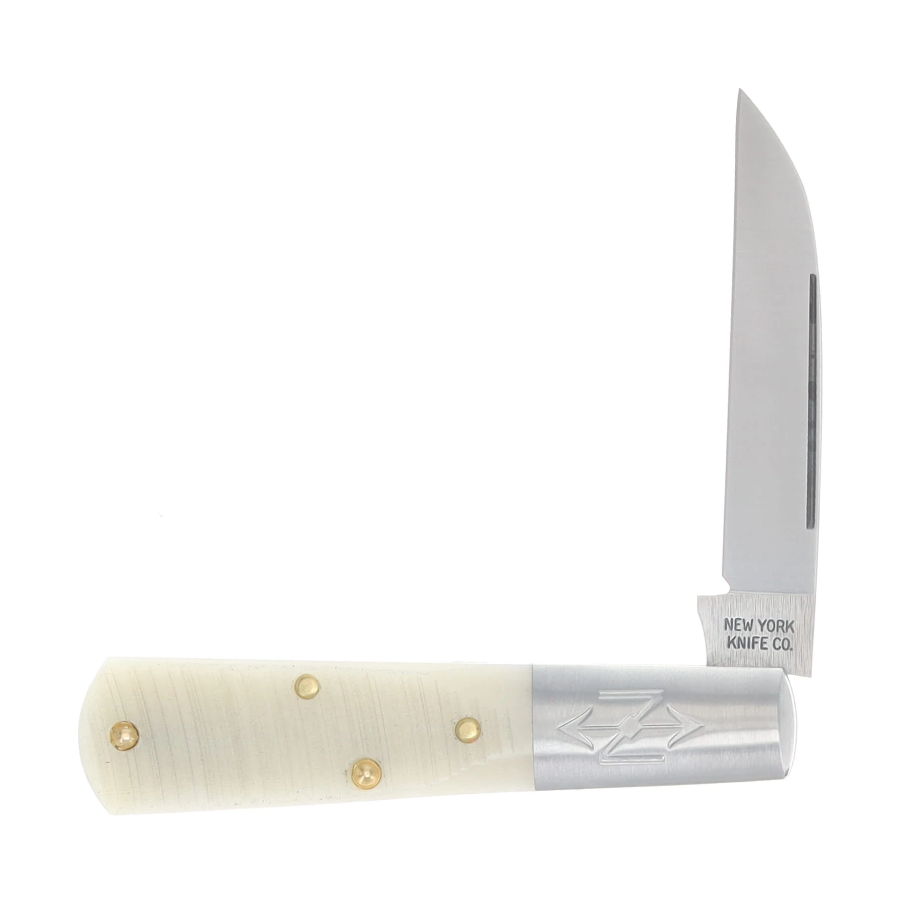 New York Knife Co. Wharncliffe Sawcut Natural Shin Bone Folding Knife NYK1506-SC-SB View 3