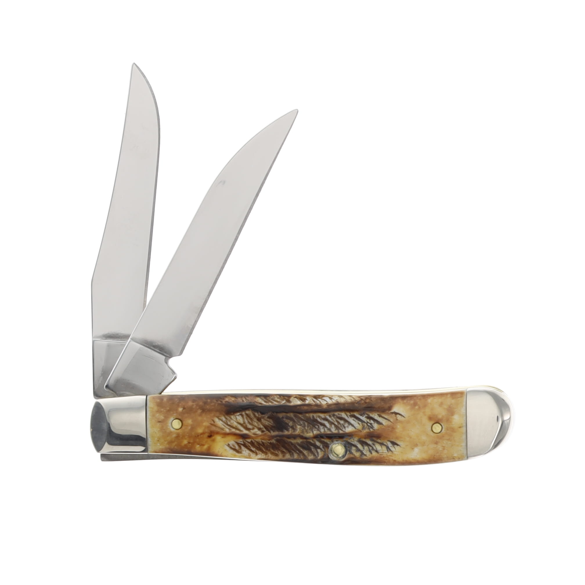 Case XX 6.5 BoneStag Mini Trapper Folding Knife CA65305 View 2