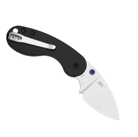 Kizer Microbe DSJ AirTi Slip Joint Folding Knife Satin S35VN/Black Aluminum KI2742DSJA1 View 2