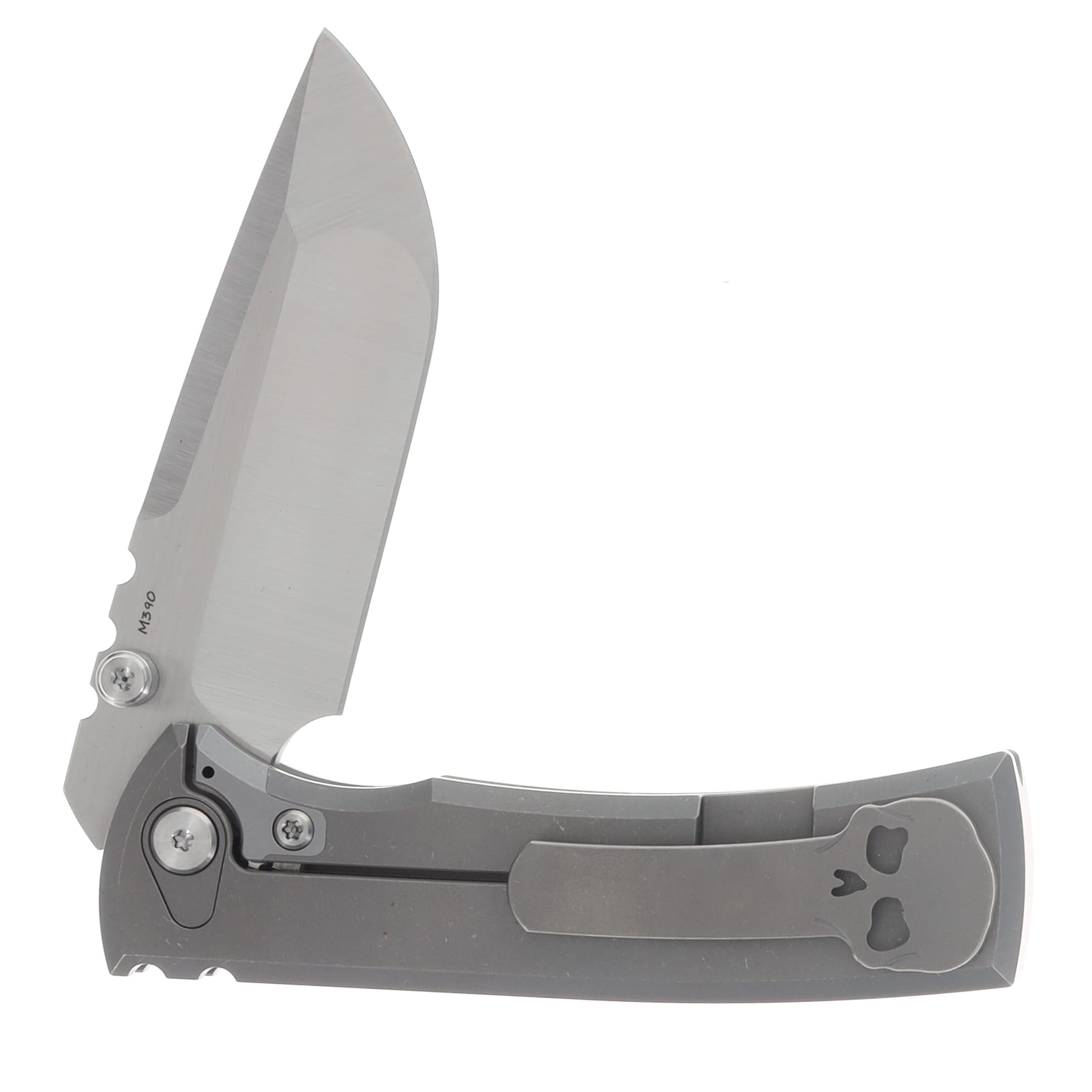 Chaves Magnetic Integral Redencion Street Folder Belt Finish Drop Point M390 Blade TI Handle CK-1B1-1A1A-1A0-0K! View 4