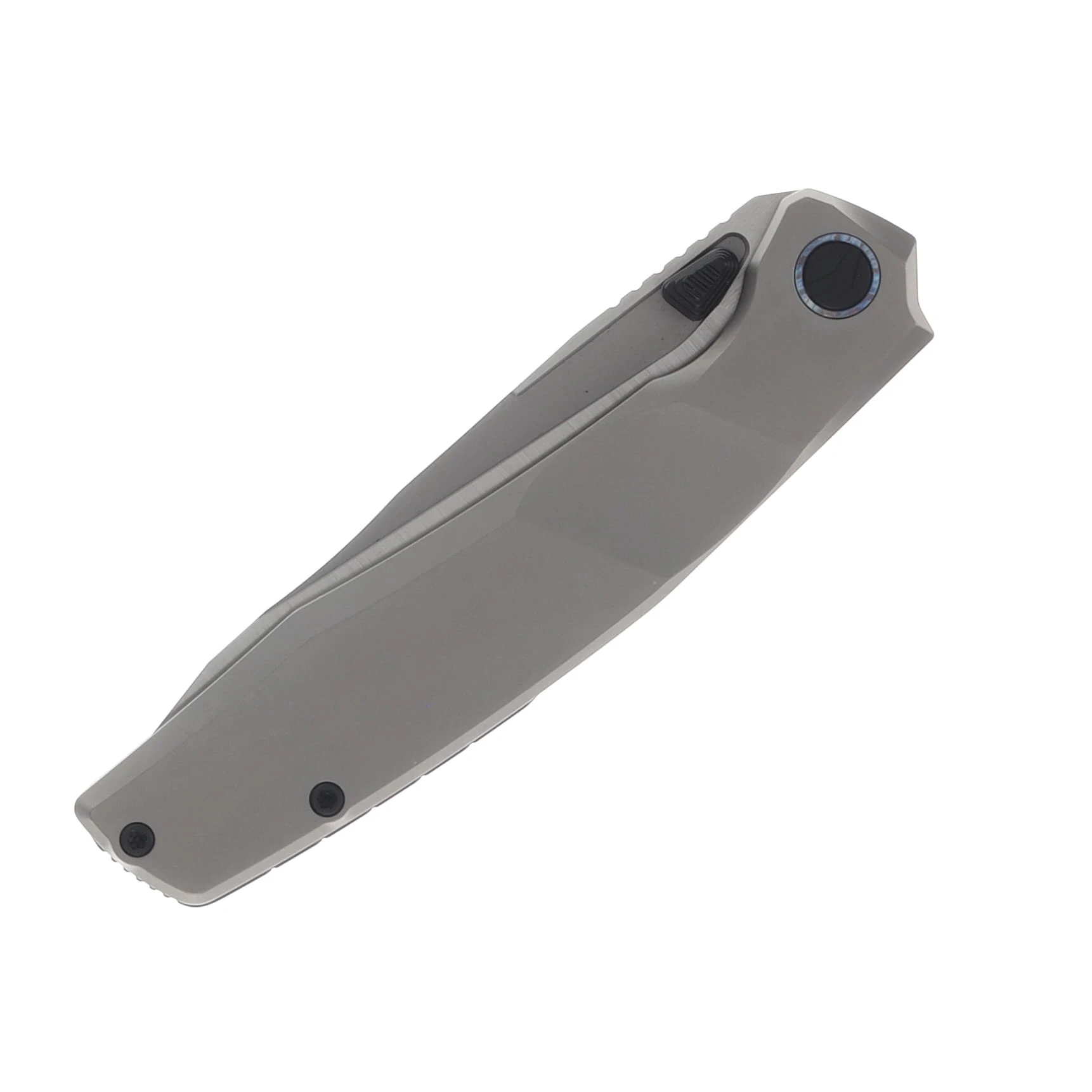 Ferramonster Astrome Folder S90V Belt Satin Blade Bead Blast Titanium Handle FM23009-A View 3