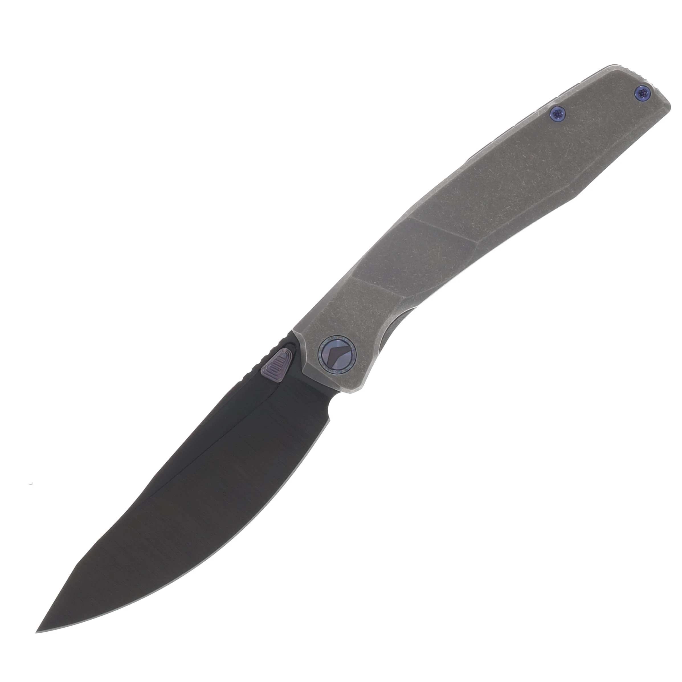 Ferramonster Astrome Folder S90V Belt Satin-DLC Blade Black Blast SW Titanium Handle FM23009-B View 1