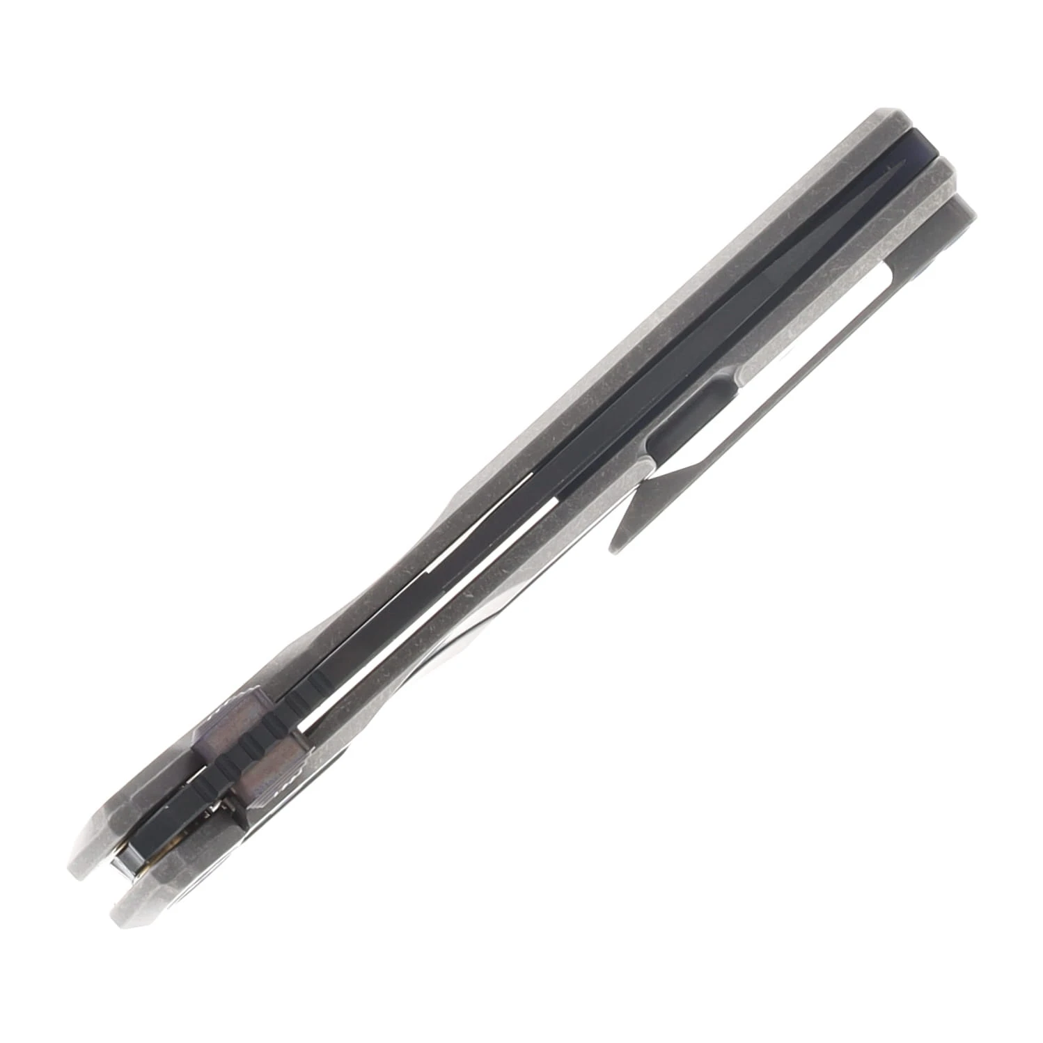 Ferramonster Astrome Folder S90V Belt Satin-DLC Blade Black Blast SW Titanium Handle FM23009-B View 7