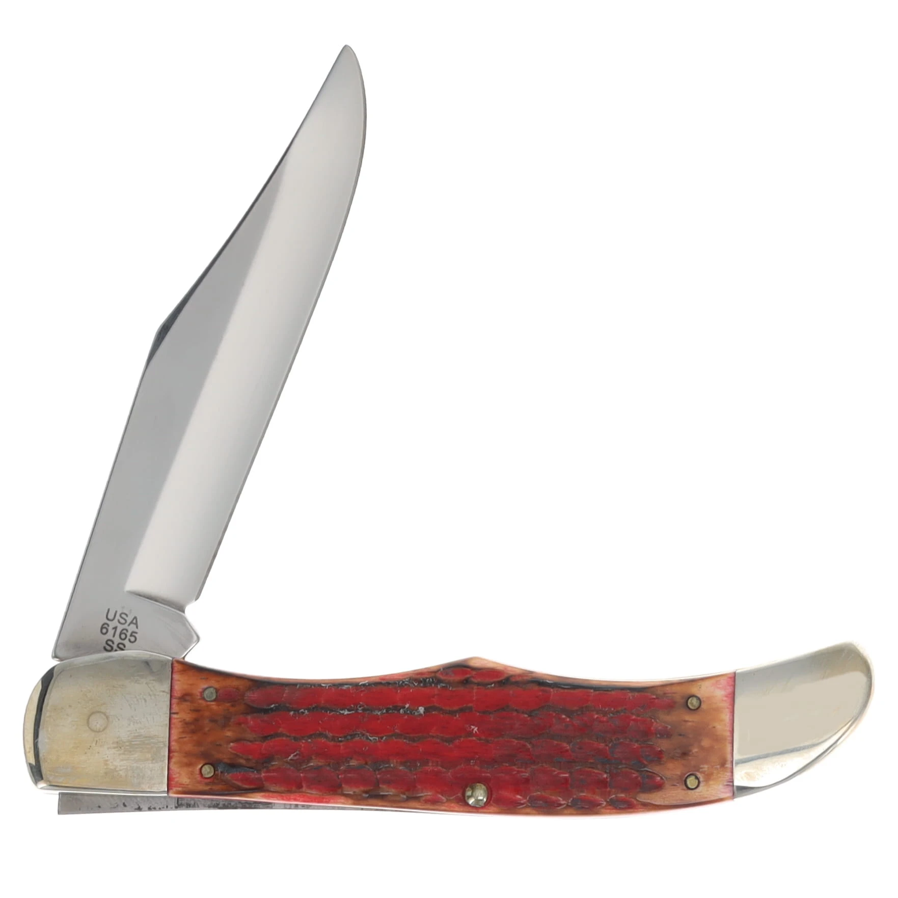 Case SMKW Exclusive 1-Bld Folding Hunter Burnt Bacon Bone CA44553 View 2
