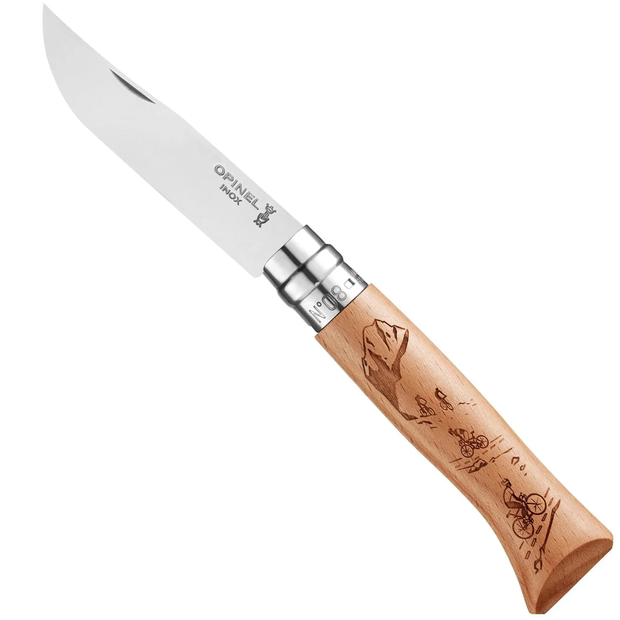 Opinel No.8 Alpine Mountain Biking Folding Knife OP003214 View 1