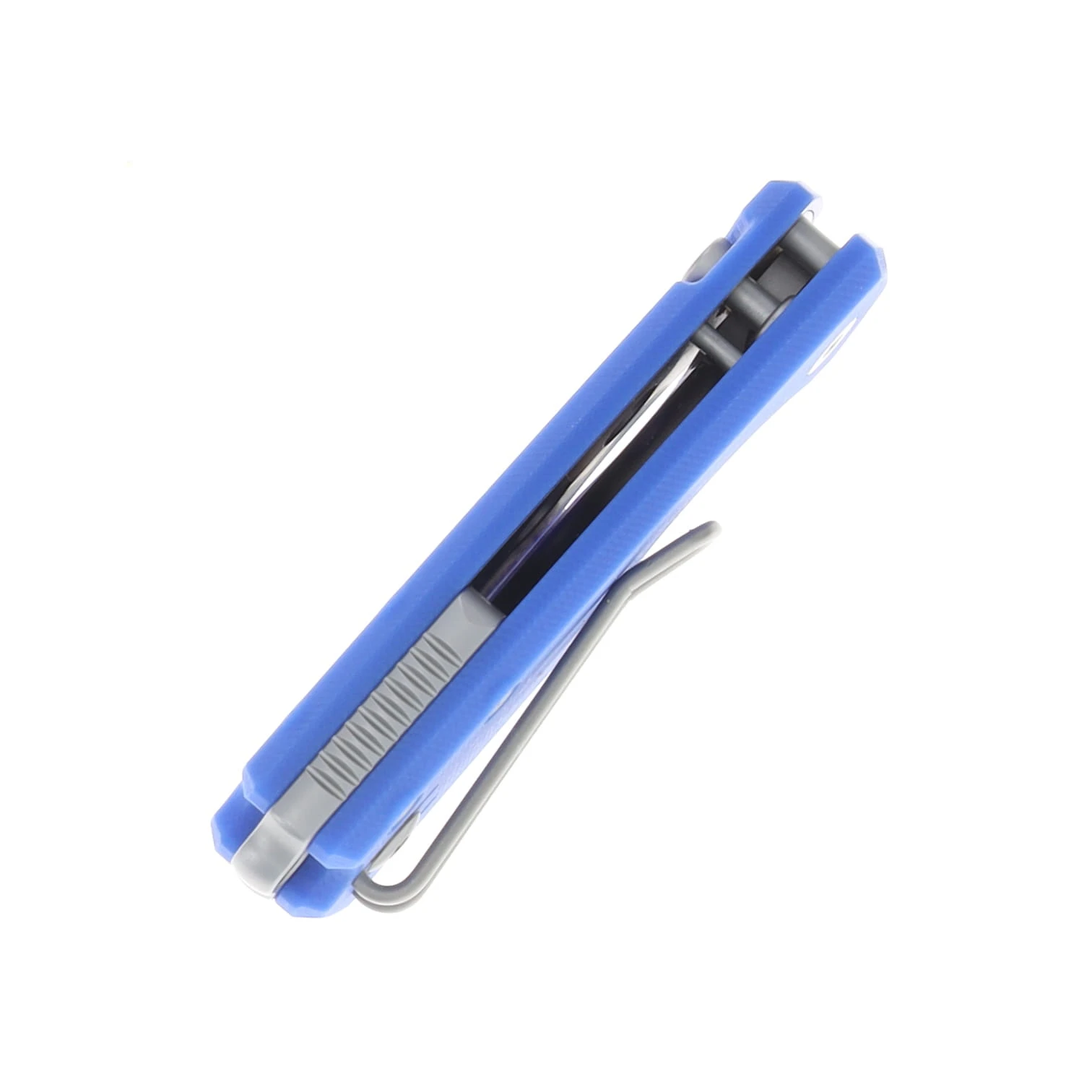 GiantMouse Tipsy Button Lock Folding Knife Satin N690/Blue G-10 TIPSY-BLUE-G10 View 8