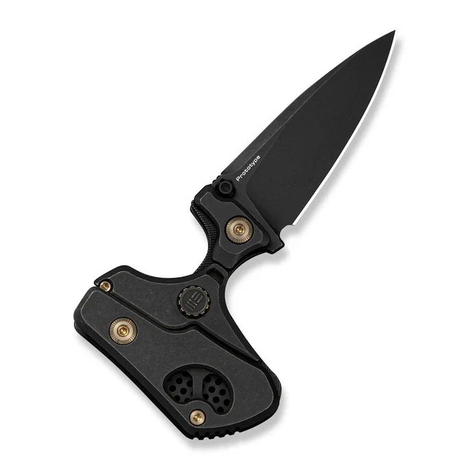 We Knife NexoMorph Folding Knife and Push Dagger Black Stonewash M390/Black Titanium WE24037B-1 View 2