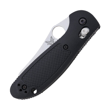 Benchmade Mini Griptilian Folding Knife Black 2.9in Satin Sheepsfoot View 4