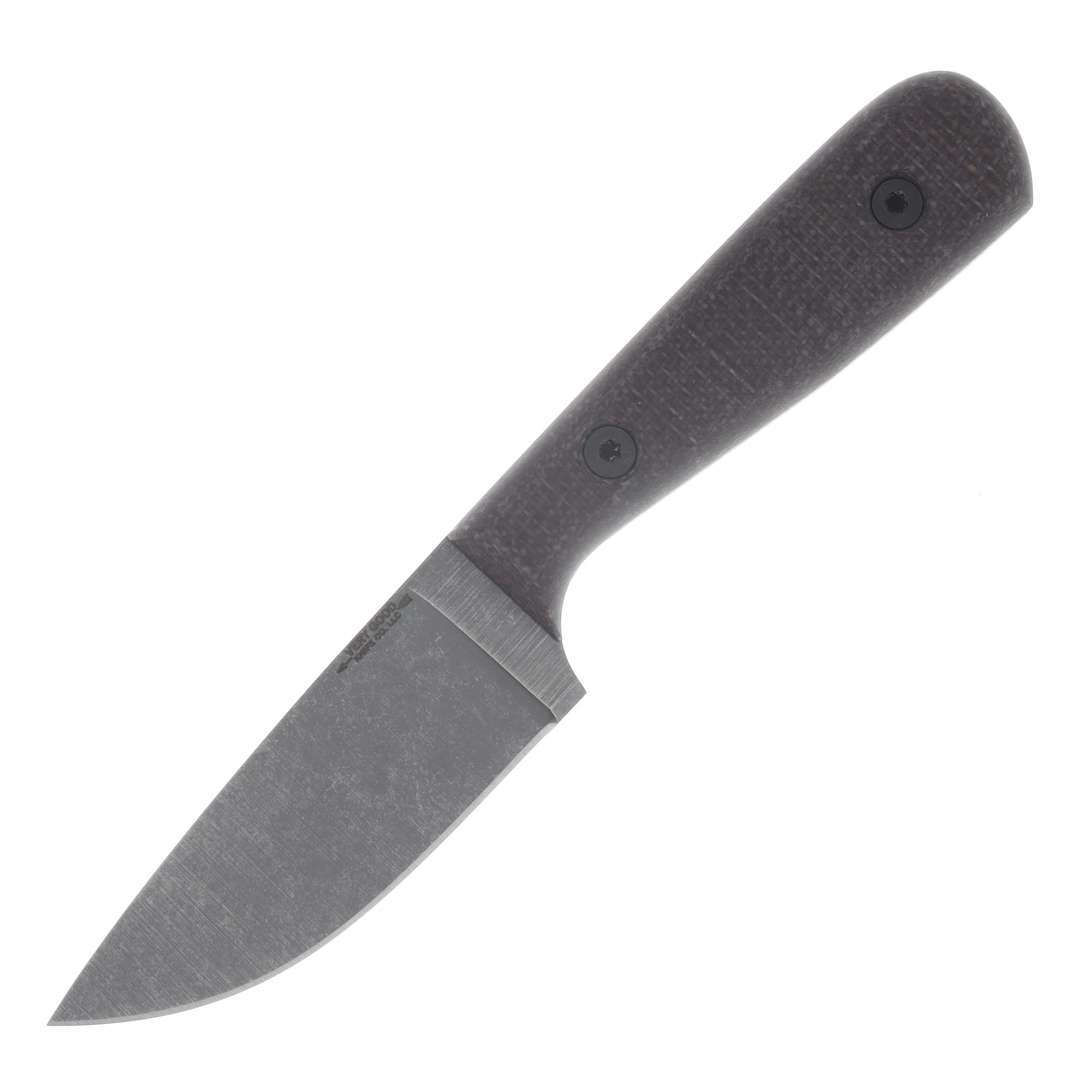 Very Good Knife Co Adventure Fixed Blade Bison Jute Micarta - Stonewash AEB-L Very Good Knife Co Adventure Fixed Blade Bison Jute Micarta - Stonewash AEB-L VGKCABJM View 3