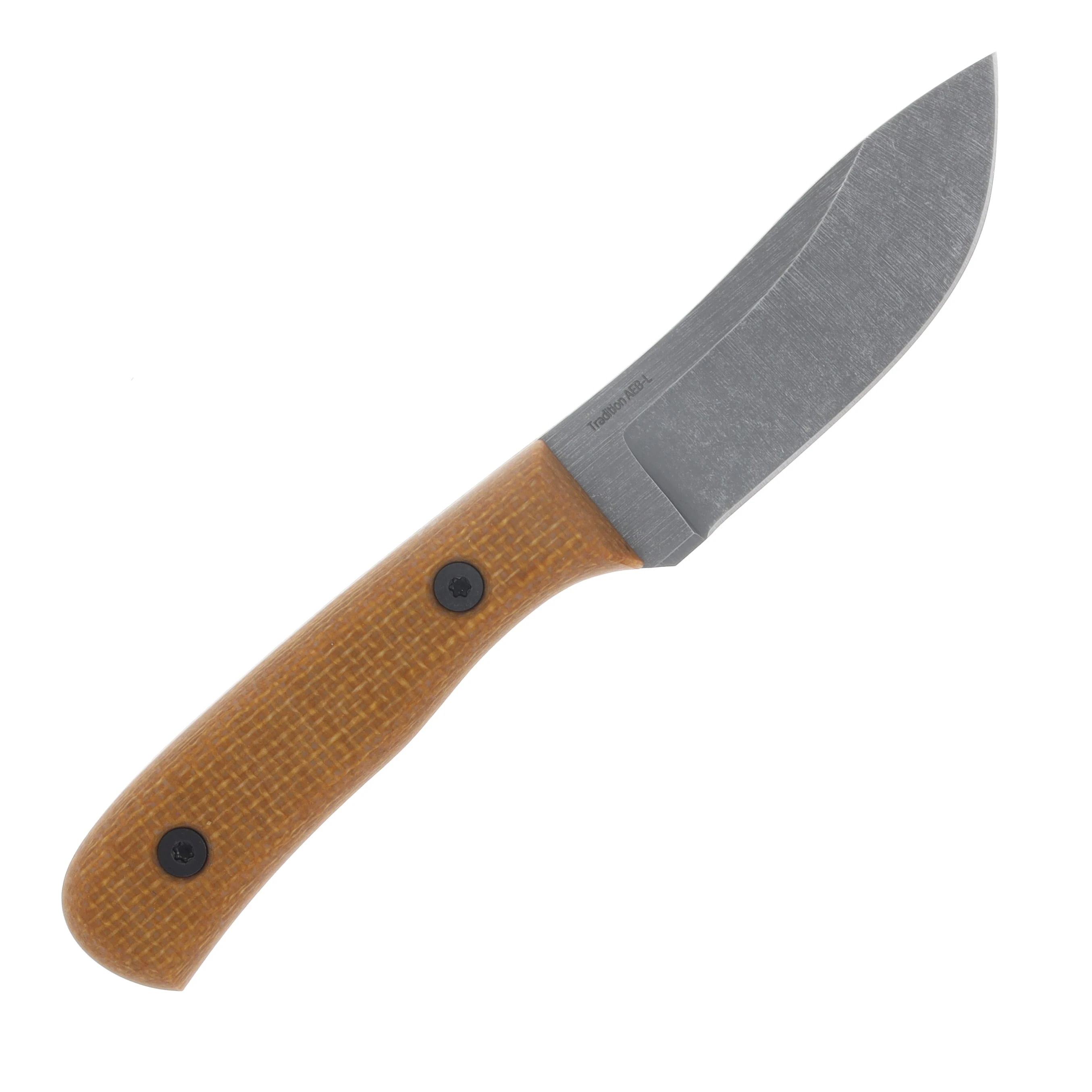 Very Good Knife Co Tradition Fixed Blade Castille Jute Micarta - Stonewash AEB-L VGKCTCJM View 3