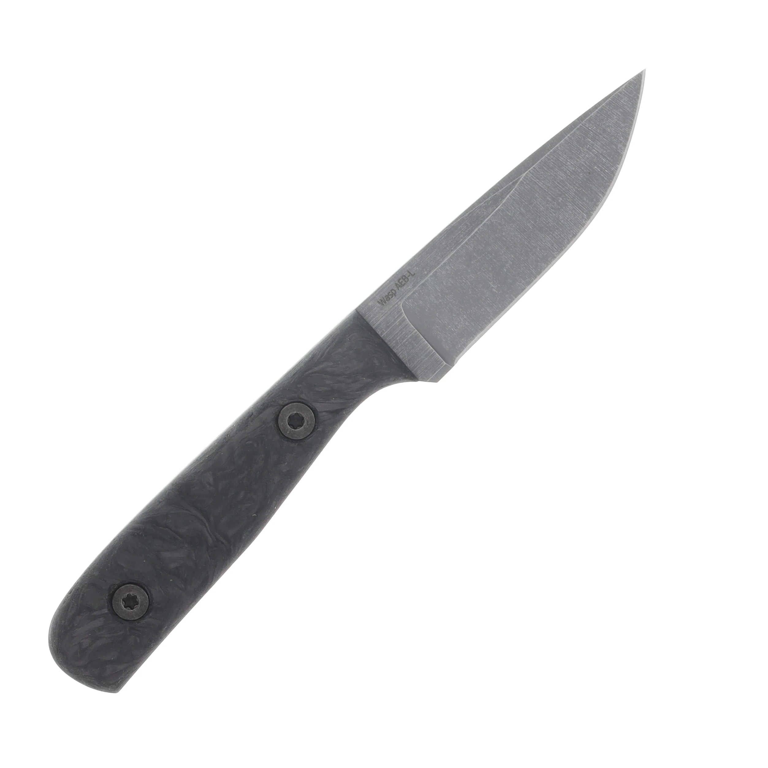 Very Good Knife Co Wasp Fixed Blade Dark Matter Glow Fat Carbon - Stonewash AEB-L VGKCWFCDMG View 4