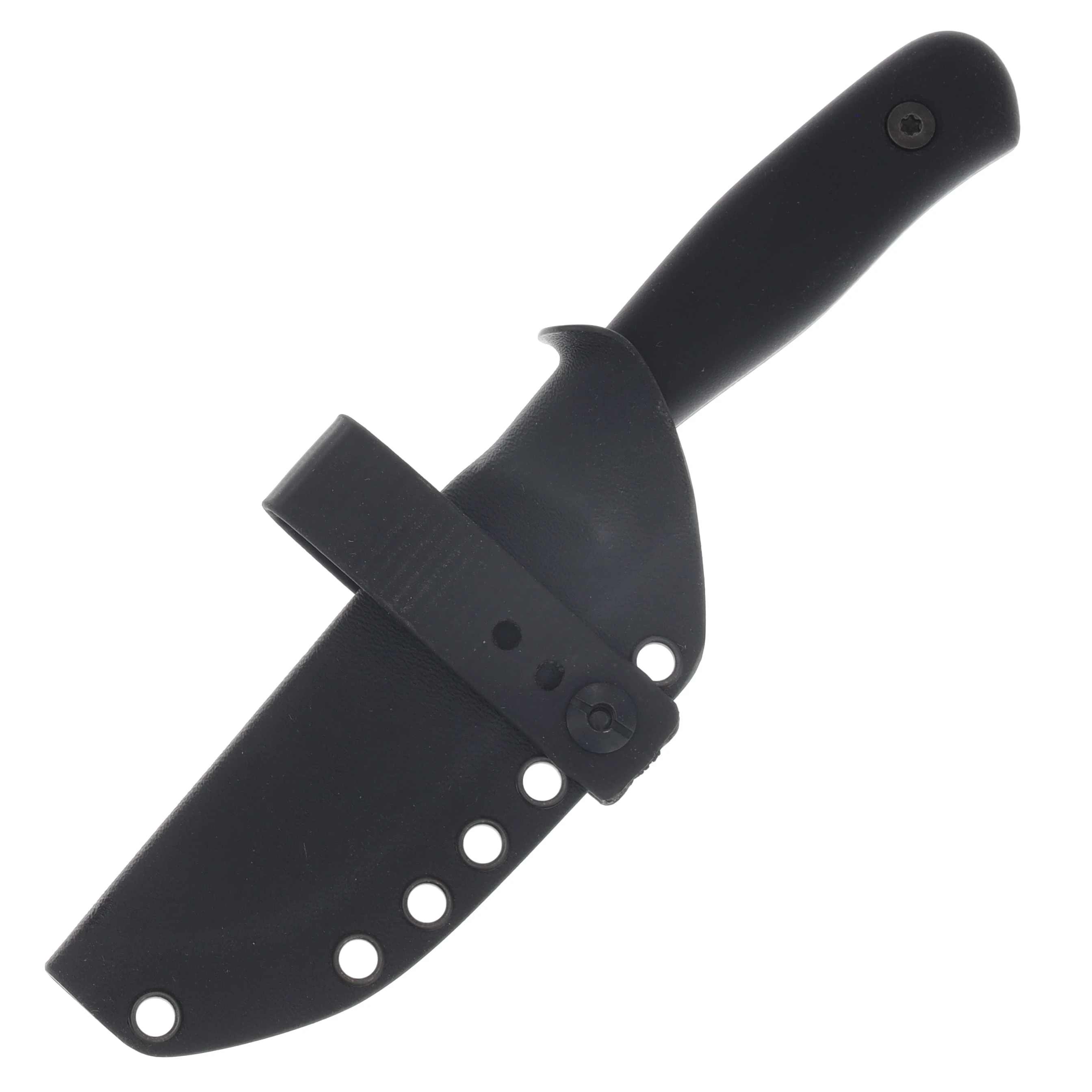 Very Good Knife Co Rev Jr Fixed Blade Double Black Canvas Micarta - SW Nitro V VGKCRJDBCM View 6
