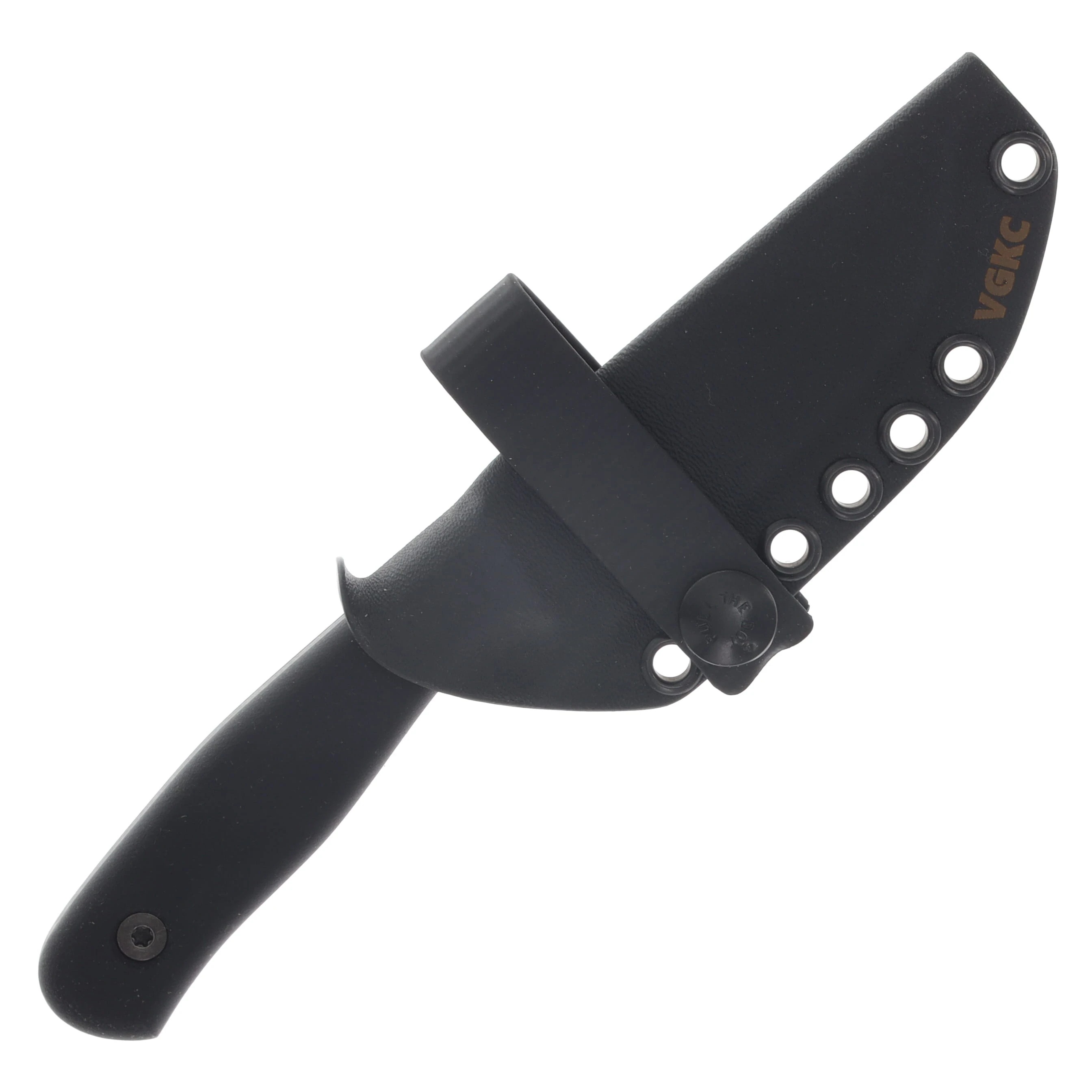 Very Good Knife Co Rev Jr Fixed Blade Double Black Canvas Micarta - SW Nitro V VGKCRJDBCM View 7