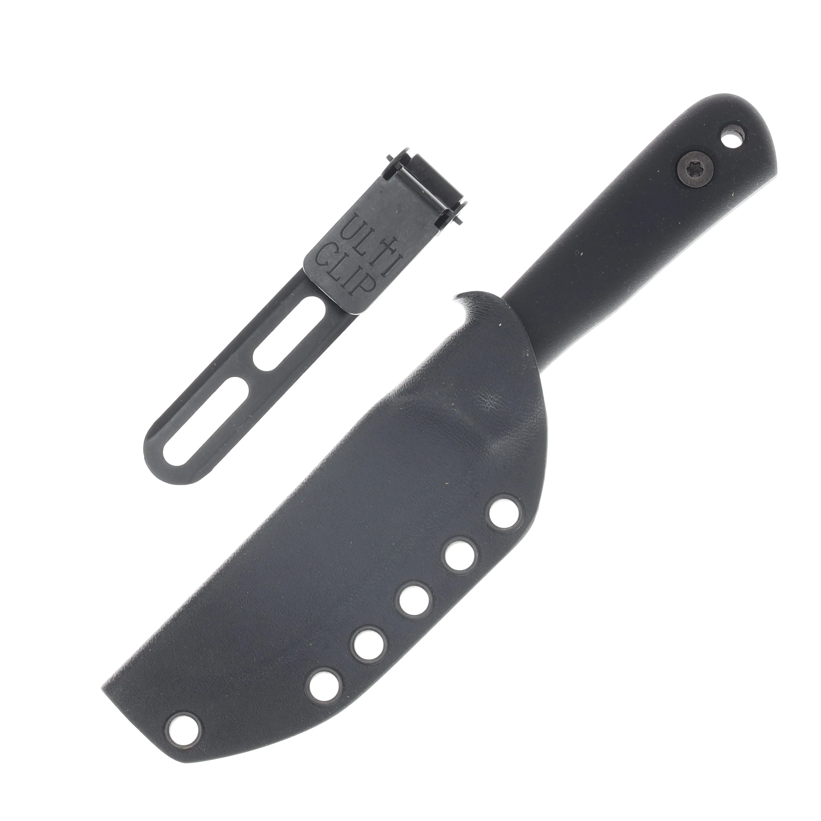 Very Good Knife Co Pocket Doc Fixed Blade Double Black Canvas Micarta - SW Nitro V VGKCPDDBCM View 6