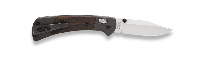 Buck 112 Ranger Crossbar Elite Folding Knife Macassar Ebony W/Aluminum Bolsters BU14517 View 2