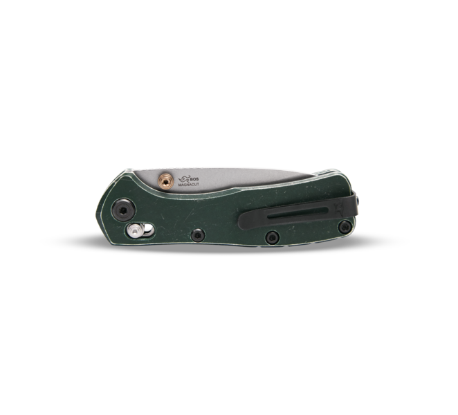 Buck 790 Mini Range Trail Worn Elite Folding Knife Green Aluminum BU14642 View 4