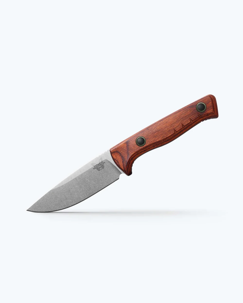 Benchmade SlipRidge Fixed Knife Dark Stabilized Wood Handle W/Trackpoint Hook BM15650-COMBO View 1