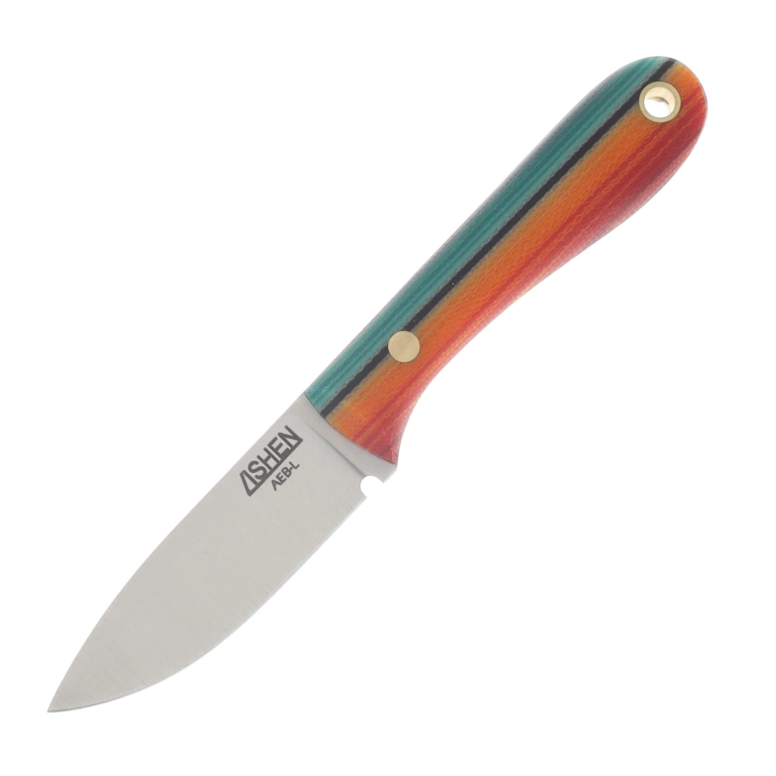 Lishen Knives Little Holston Drop Point Fixed Blade Mexican Blanket G-Carta Brass Pins LKLHDPMEXBLGBP View 3