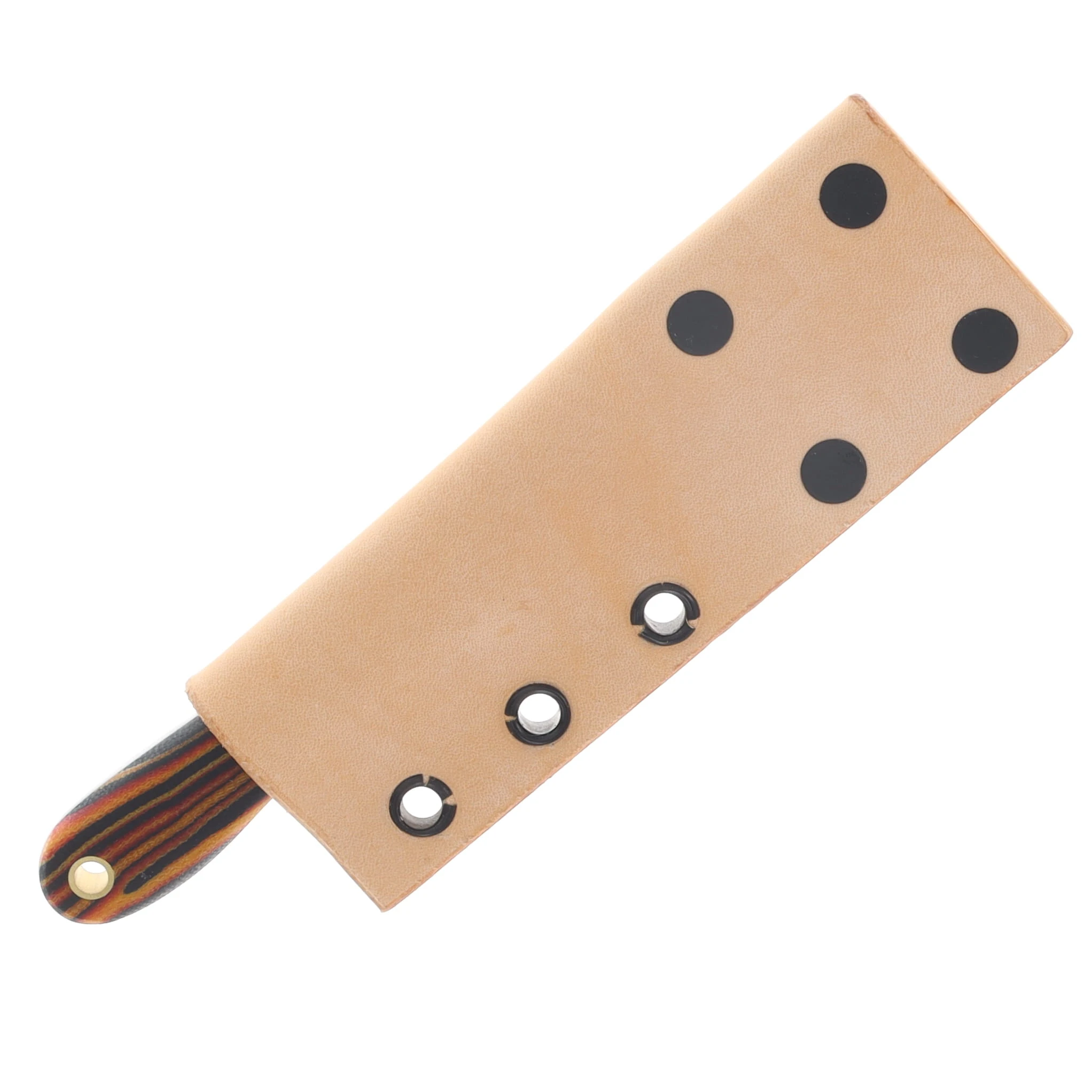Lishen Knives Little Holston Sheepsfoot Fixed Blade Lavaflow G-Carta Brass Pins LKLHSFLAVAGBP View 6