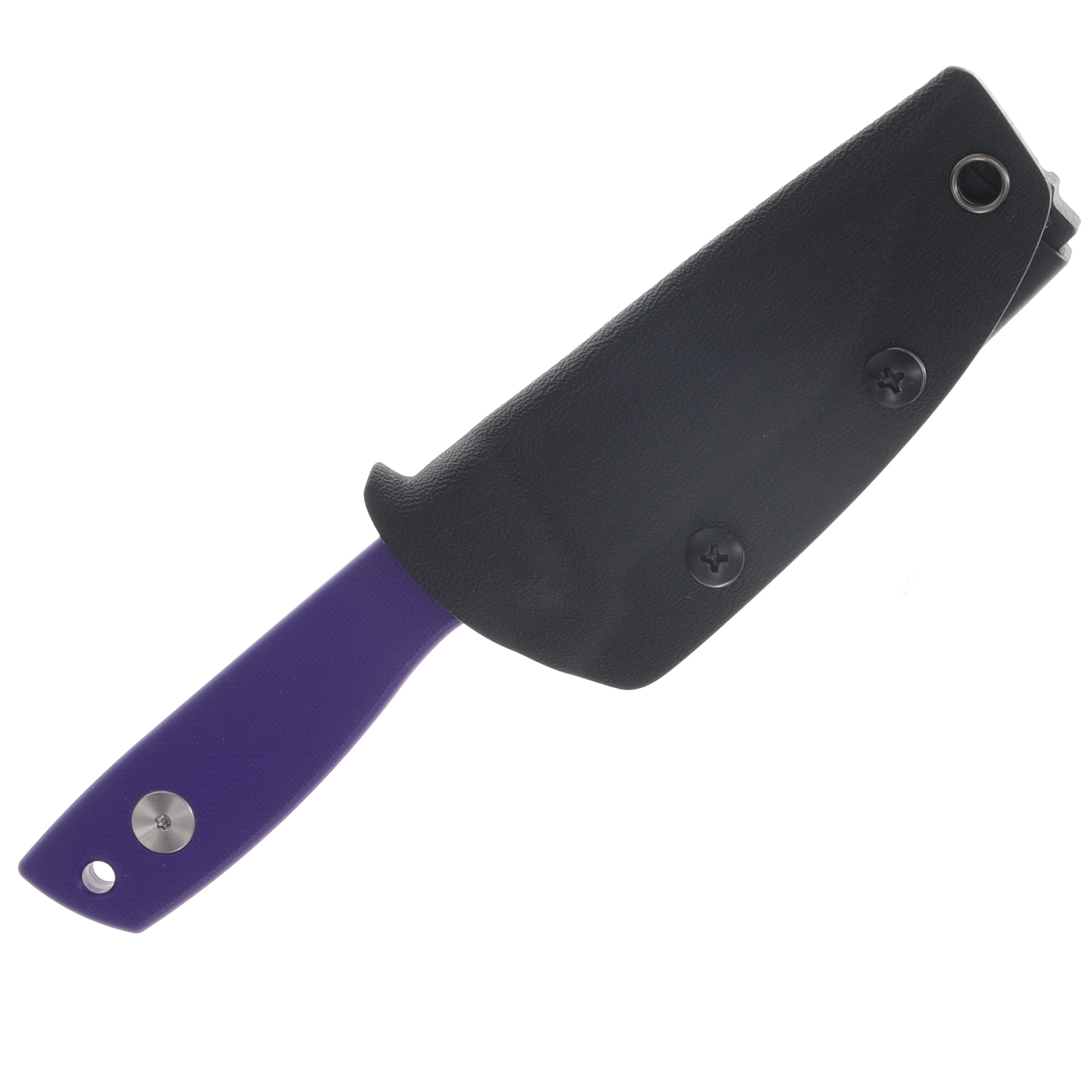 Auxiliary Manufacturing Runt XL Fixed Blade Stonewash 14C28N/Purple G-10 AUX012PPL View 6