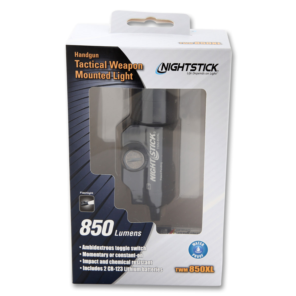 Nightstick Xtreme Tactical Handgun-Mounted Light Black 850 Lumens TWM850XL View 6