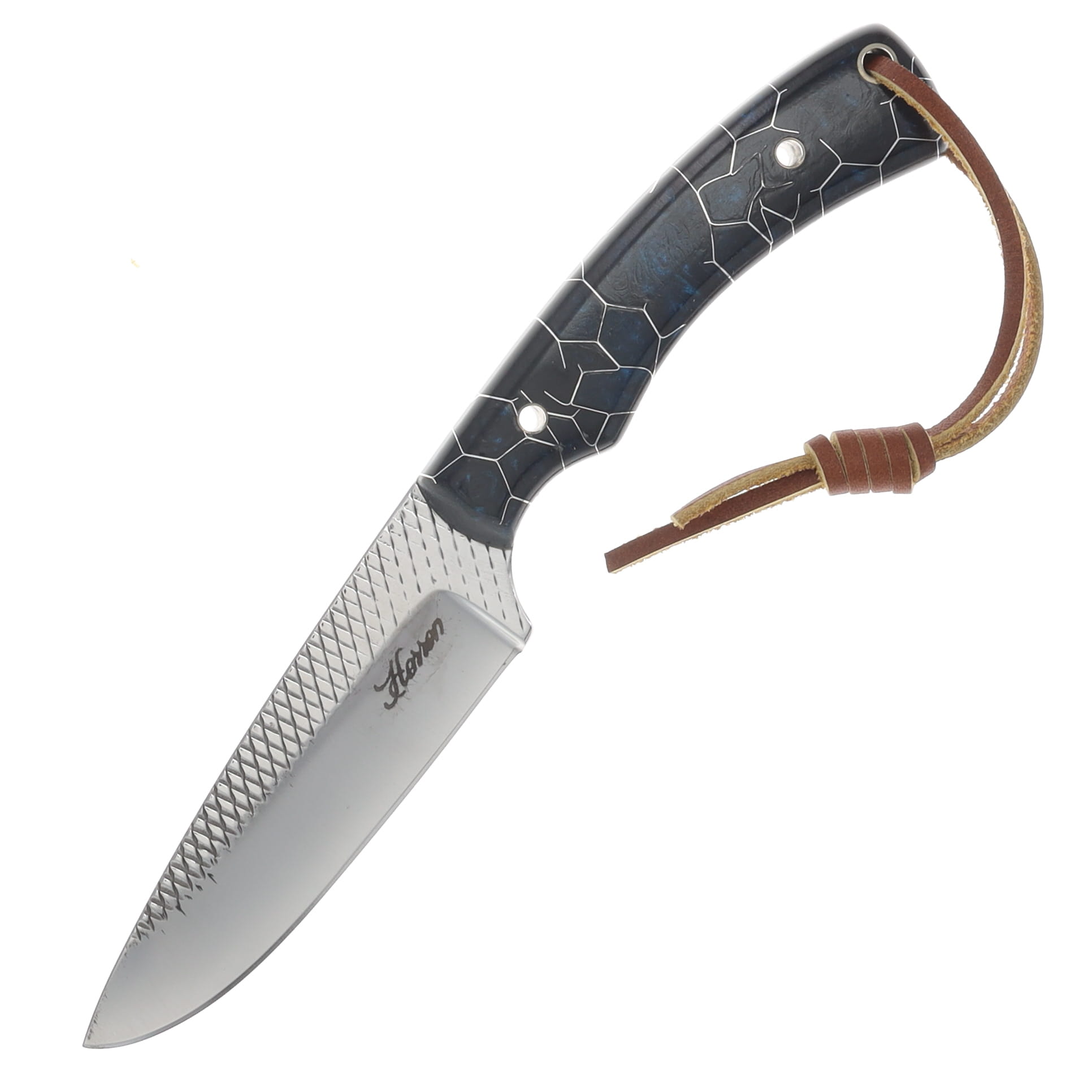 Herron Knives Fixed Blade Skinner Farrier's Rasp Blade/Kraken Core Resin HK28 View 3