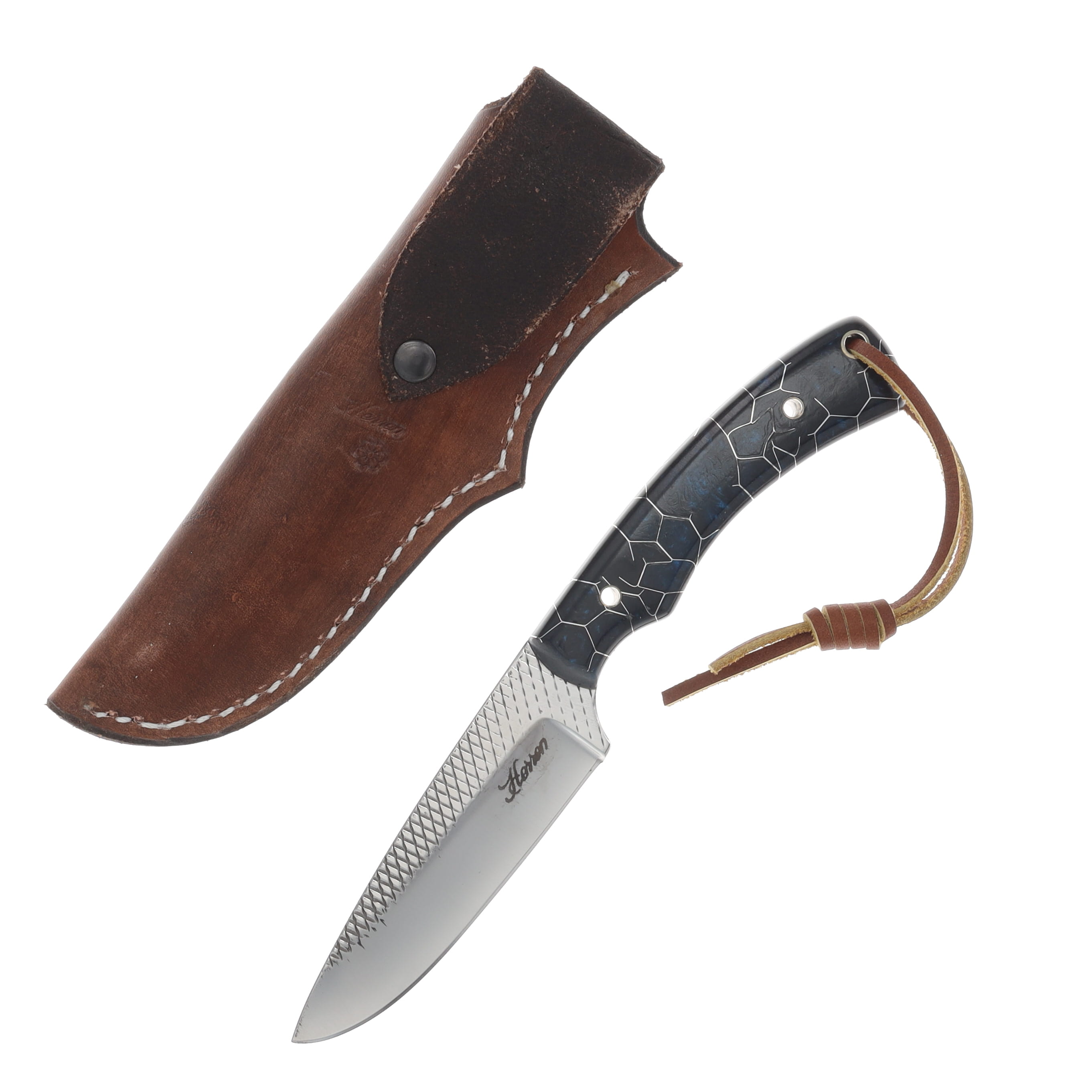 Herron Knives Fixed Blade Skinner Farrier's Rasp Blade/Kraken Core Resin HK28 View 2