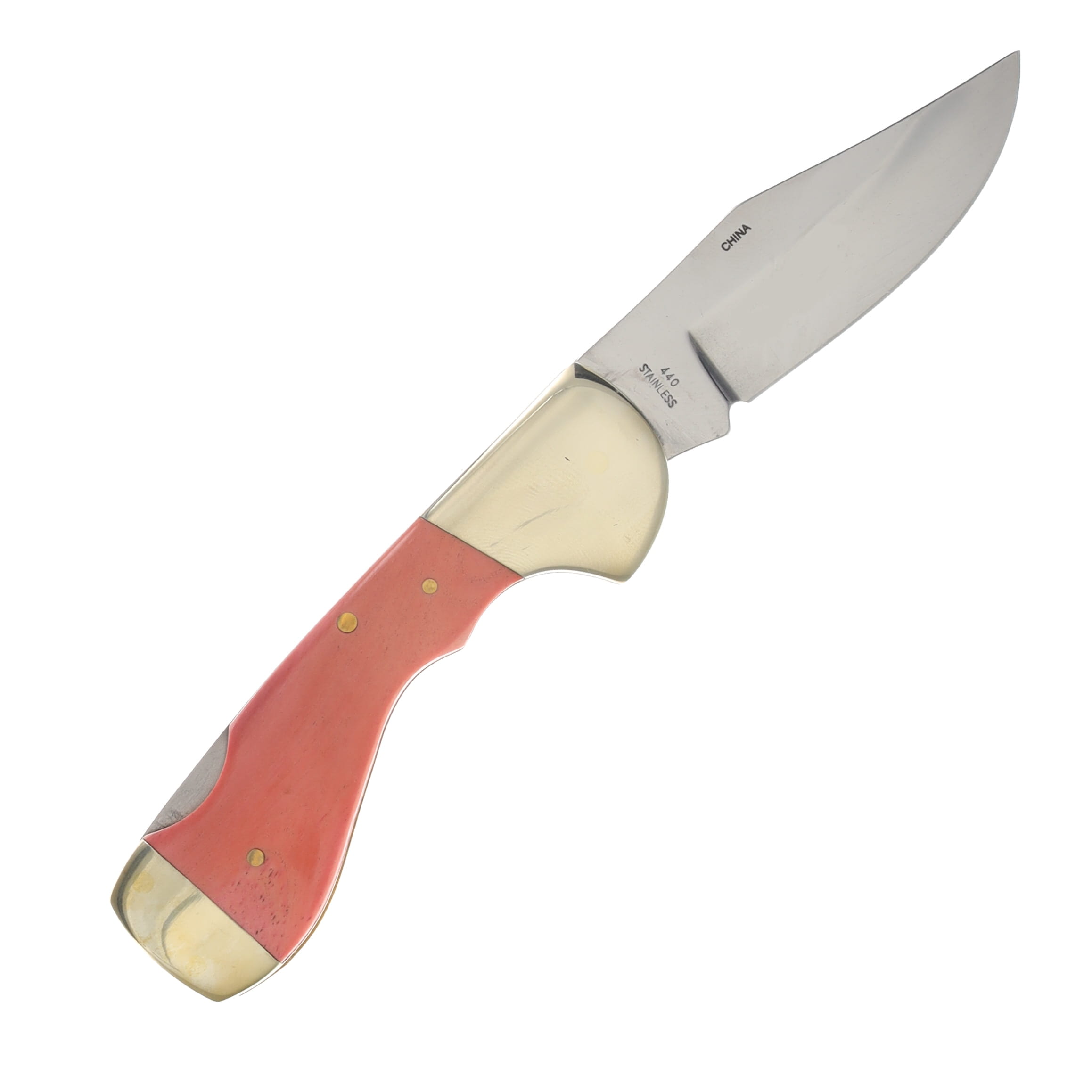 Frost Steel Warrior Choctaw Orange Smooth Bone Folding Knife FRSW105OSB View 2