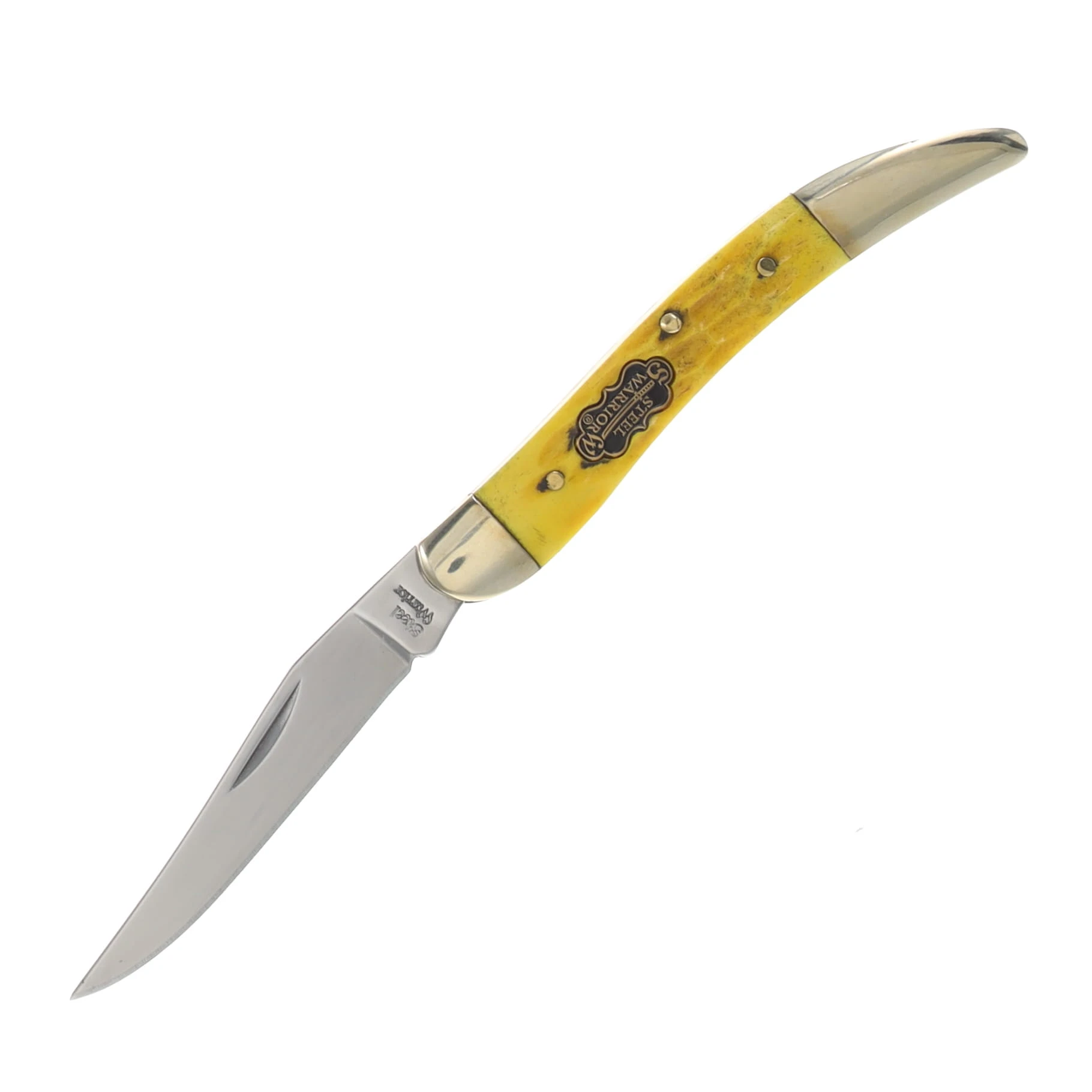 Frost Steel Warrior Small Toothpick Burnt Peach Seed Bone Folding Knife FRSW109BPS View 1