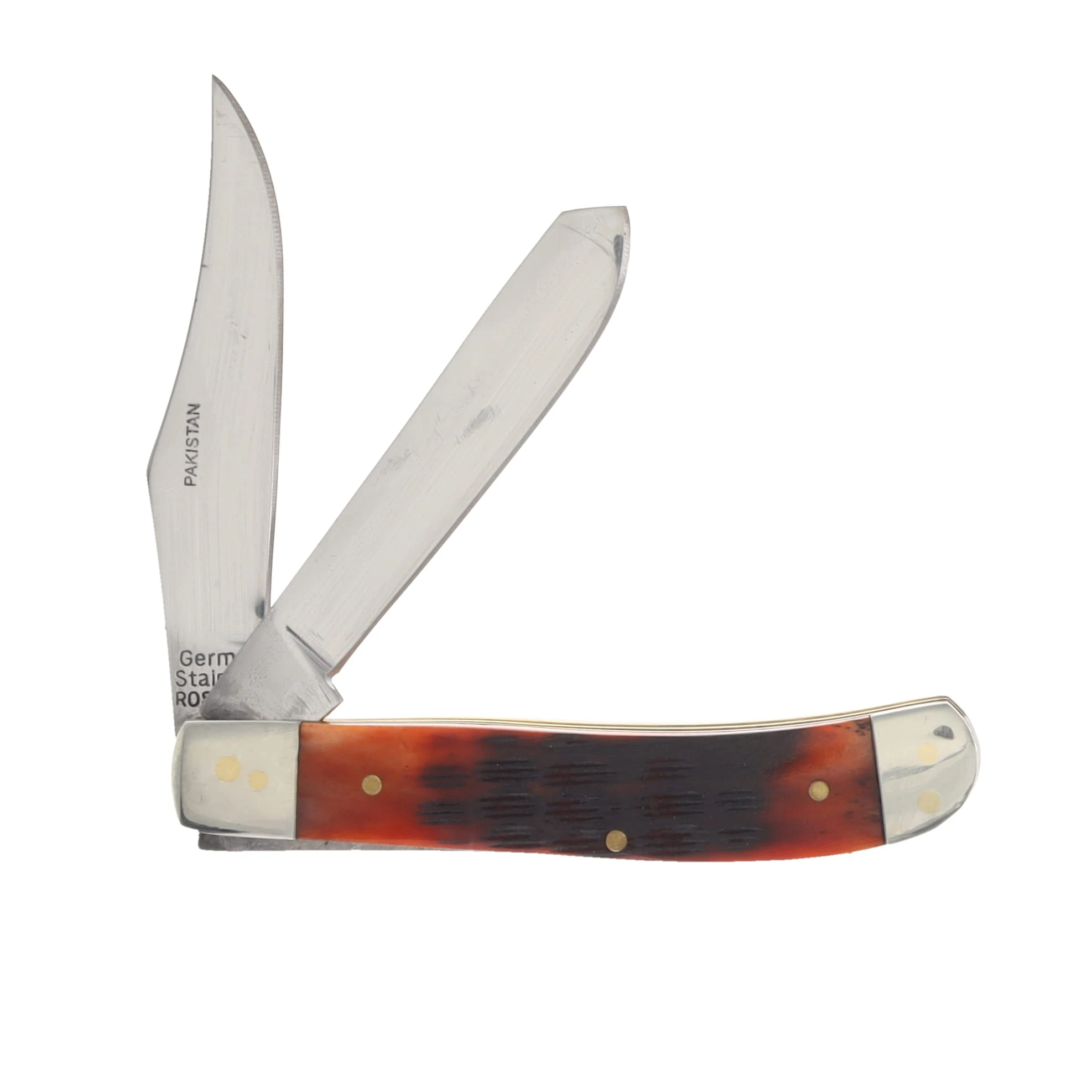 Frost Trapper Red Synthetic Handle Folding Knife FRK024TPS View 2