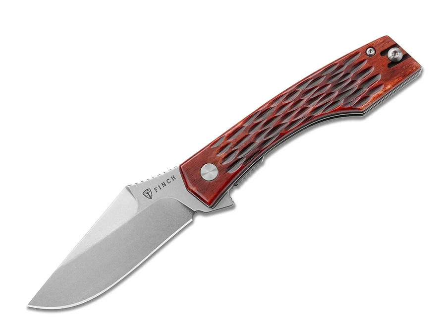Finch Knife Co. Medieval Madness Folding Knife Scotch Jigged Bone MM310 View 1